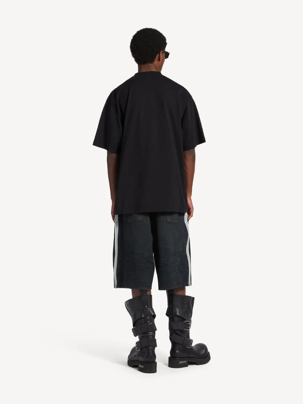 Black Paris Thunderstorm Oversized T-Shirt - Image 4