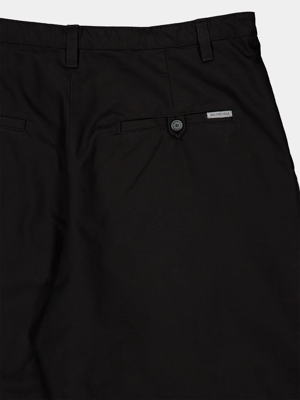 Black Relaxed Fit Cotton Chino Pants - Image 6