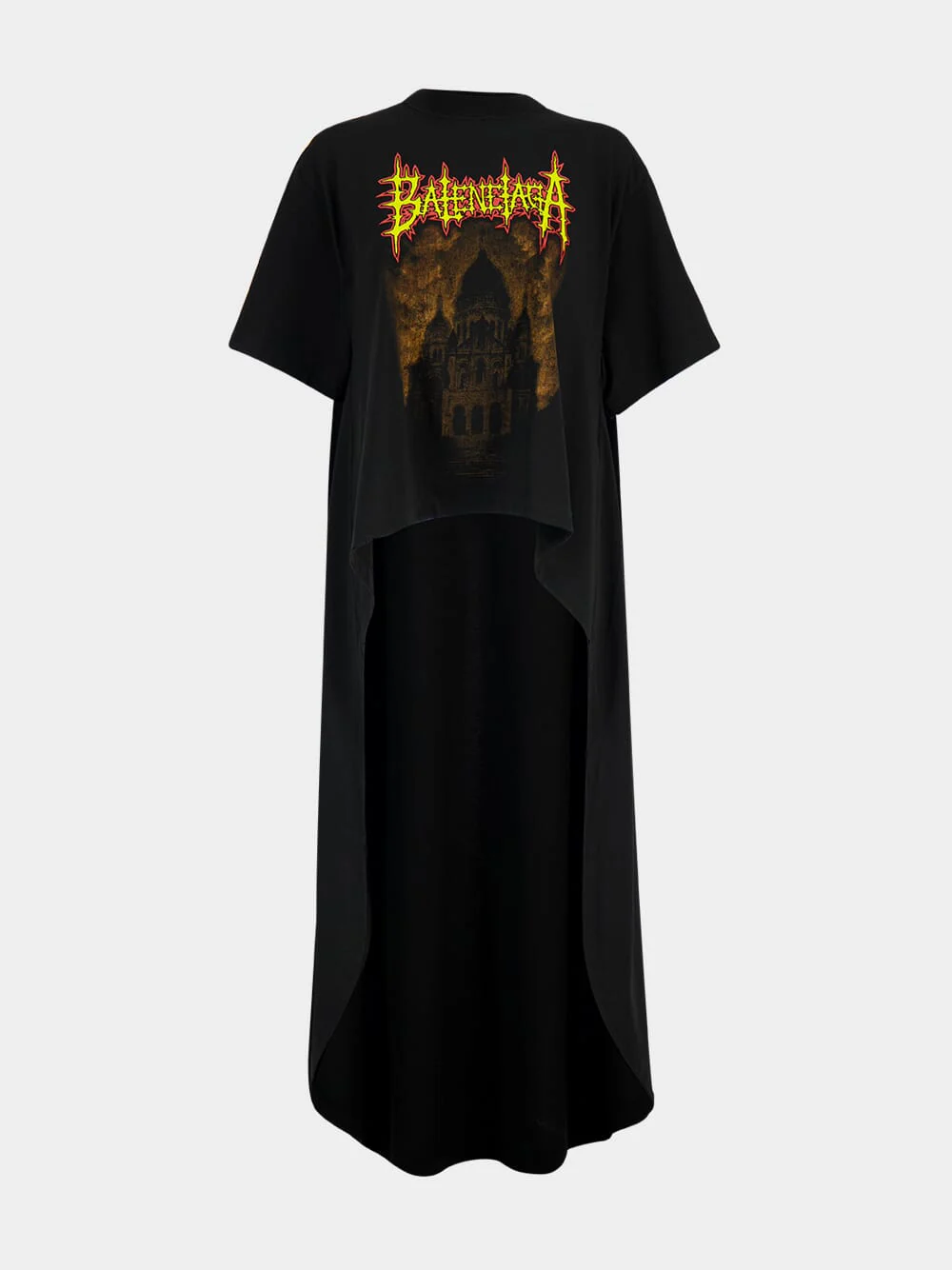 Black Sacré Cœur Train T-Shirt Dress - Image 2