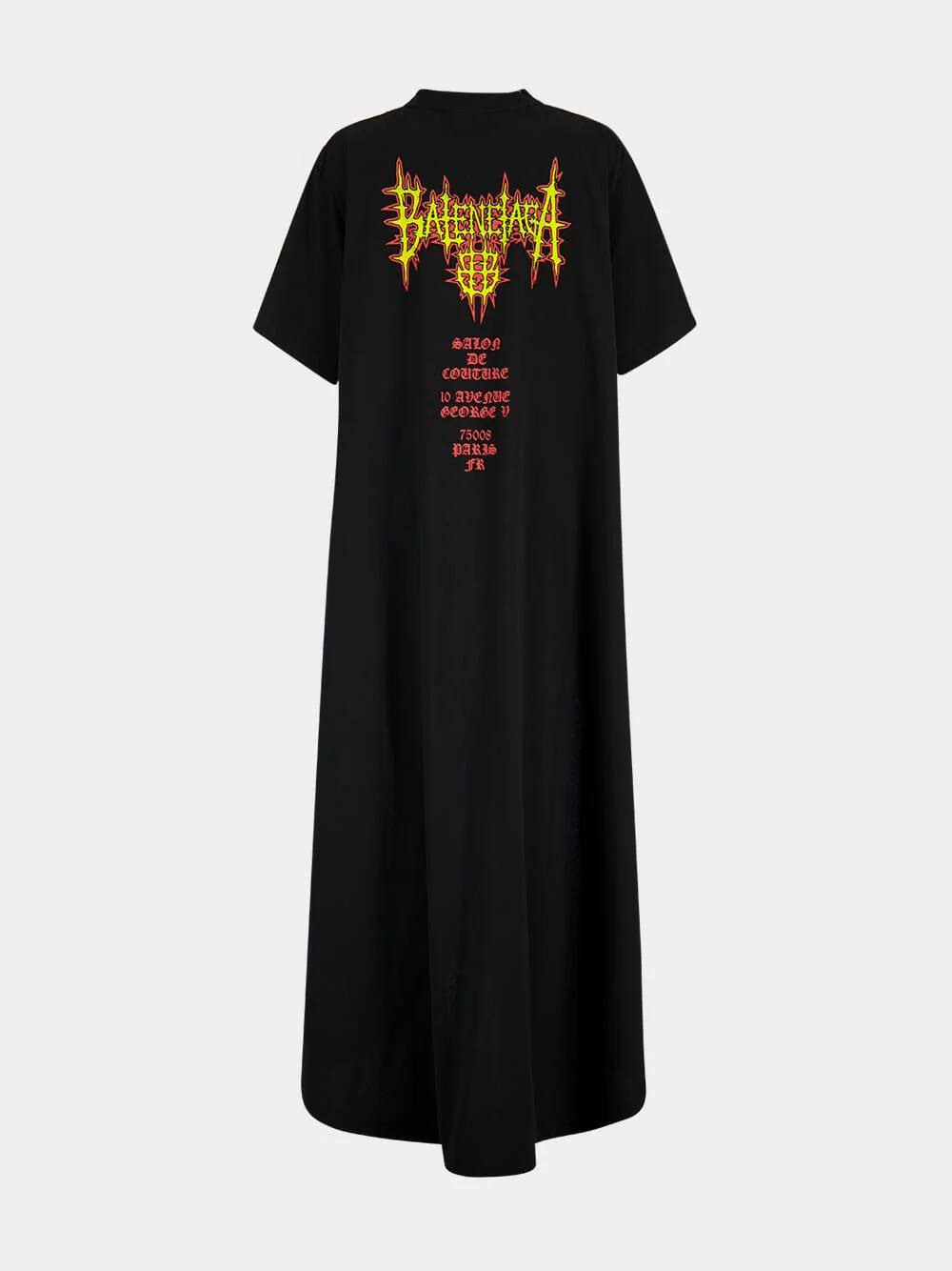 Black Sacré Cœur Train T-Shirt Dress - Image 4