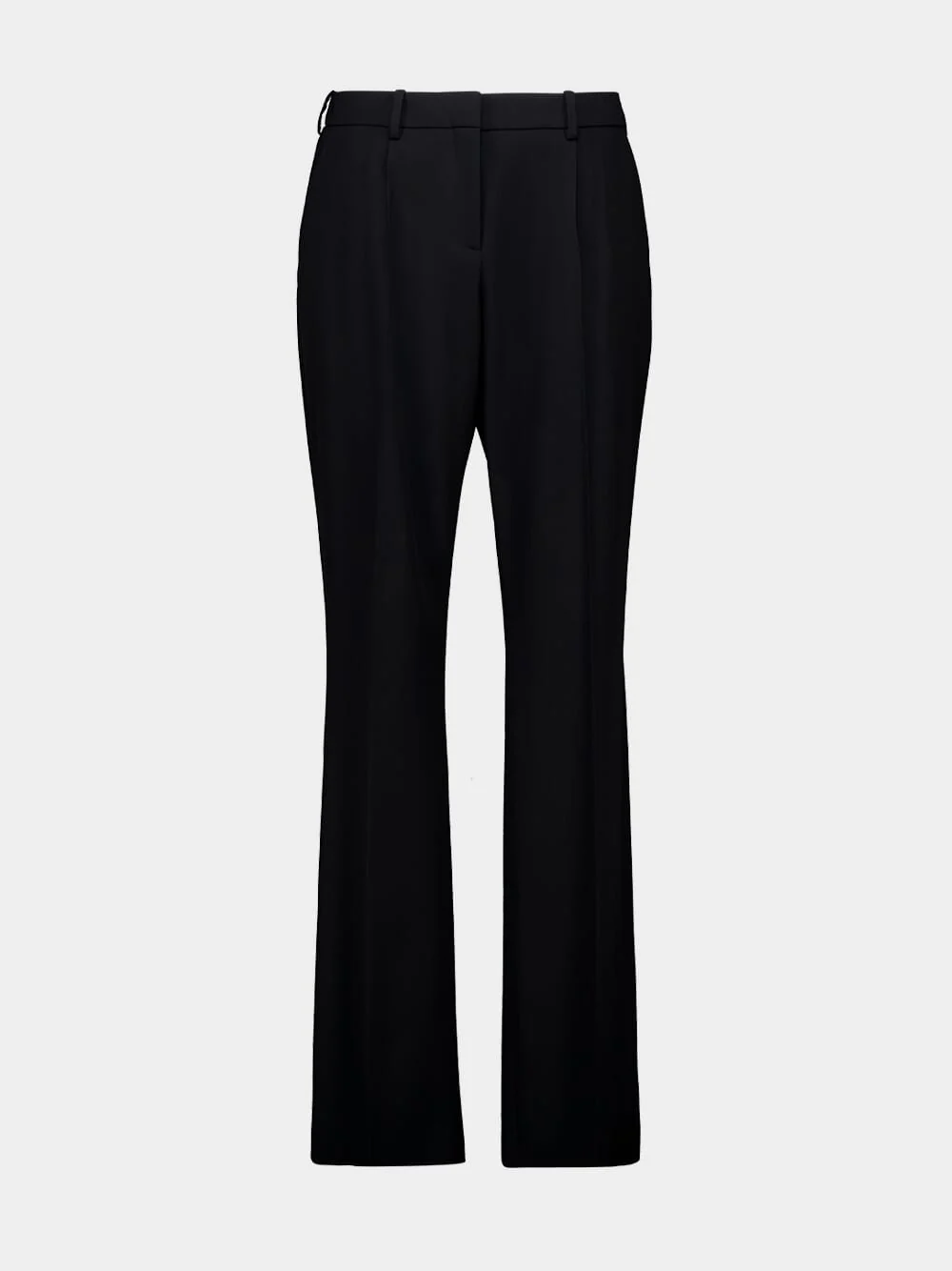 Black Slim Tailored Wool Pants - Image 2