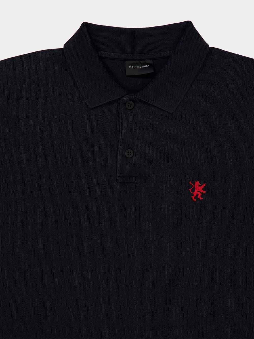 Black Standard Cotton Polo Shirt - Image 3