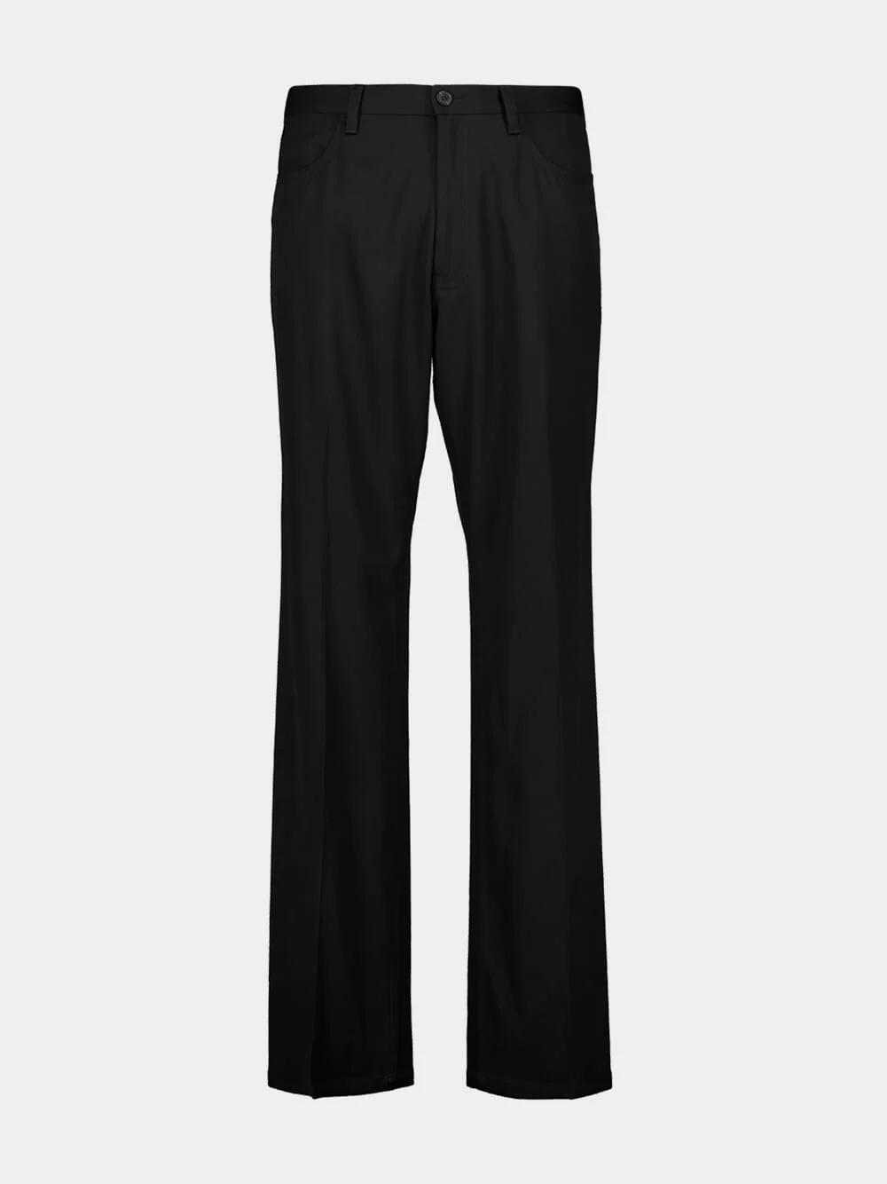 Black Straight Fit Tailored Trousers