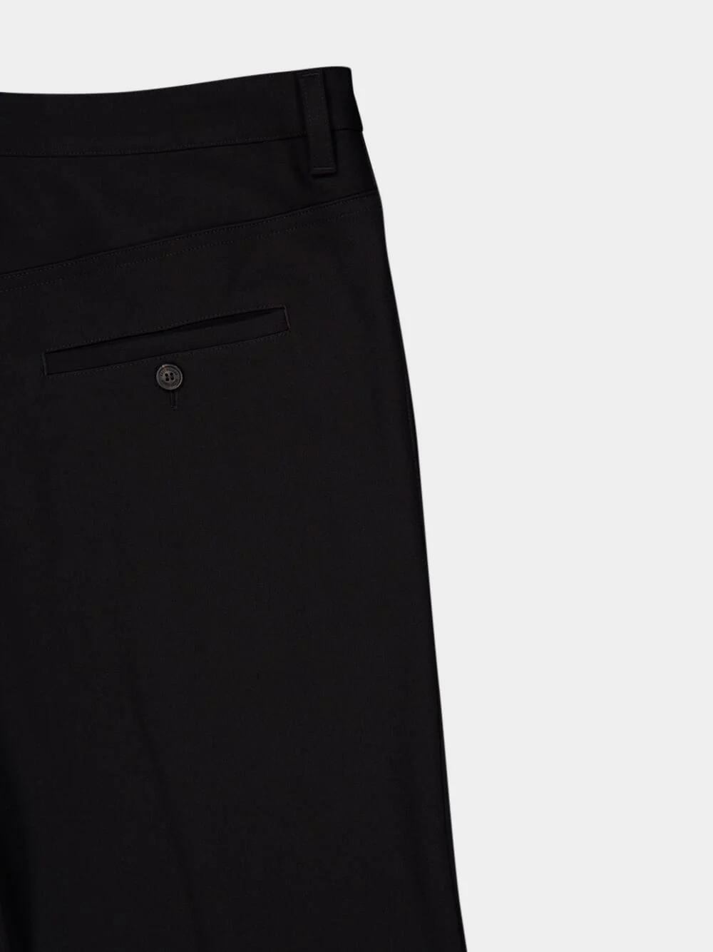 Black Straight Fit Tailored Trousers - Image 6