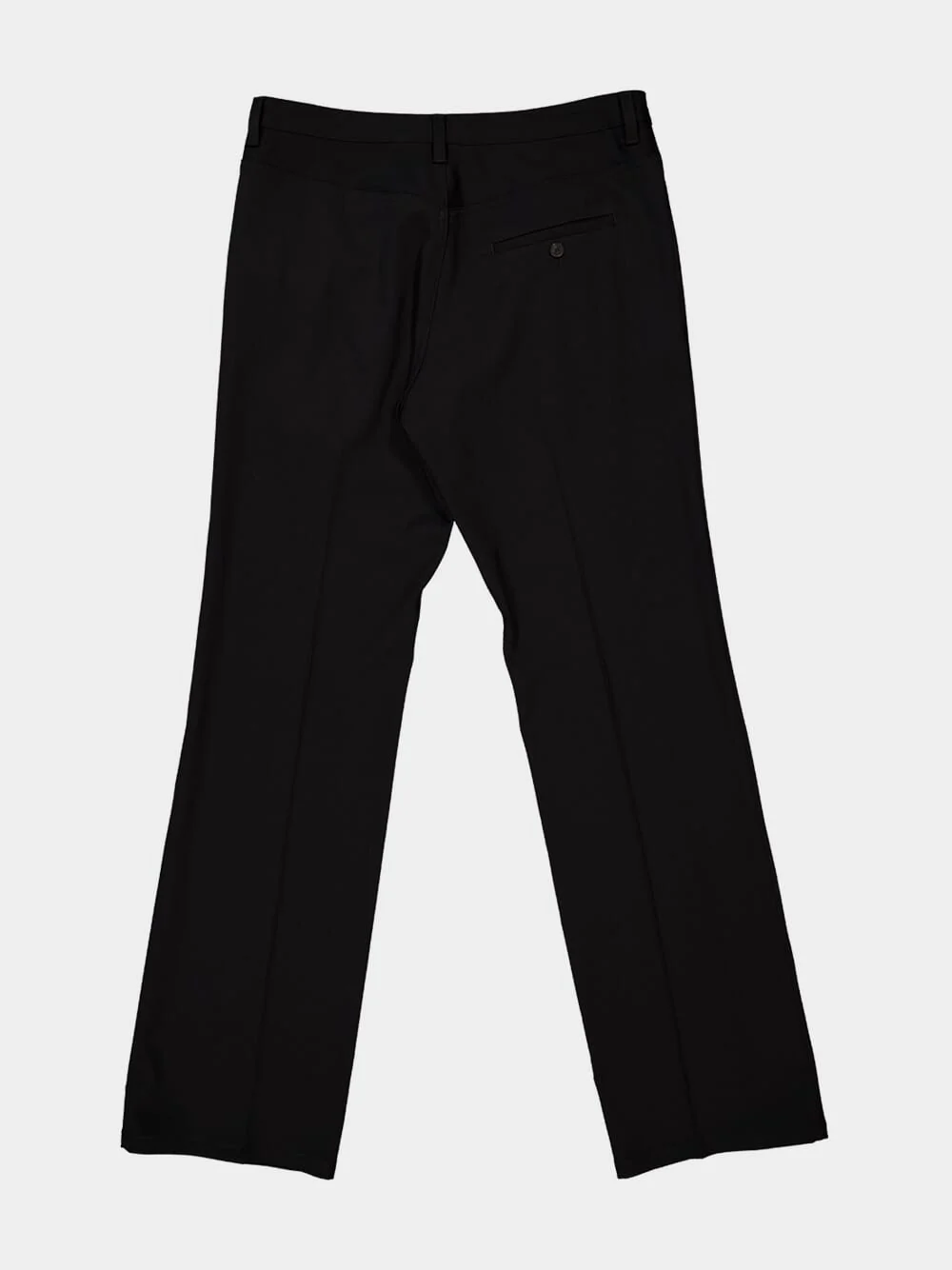 Black Straight Fit Tailored Trousers - Image 8