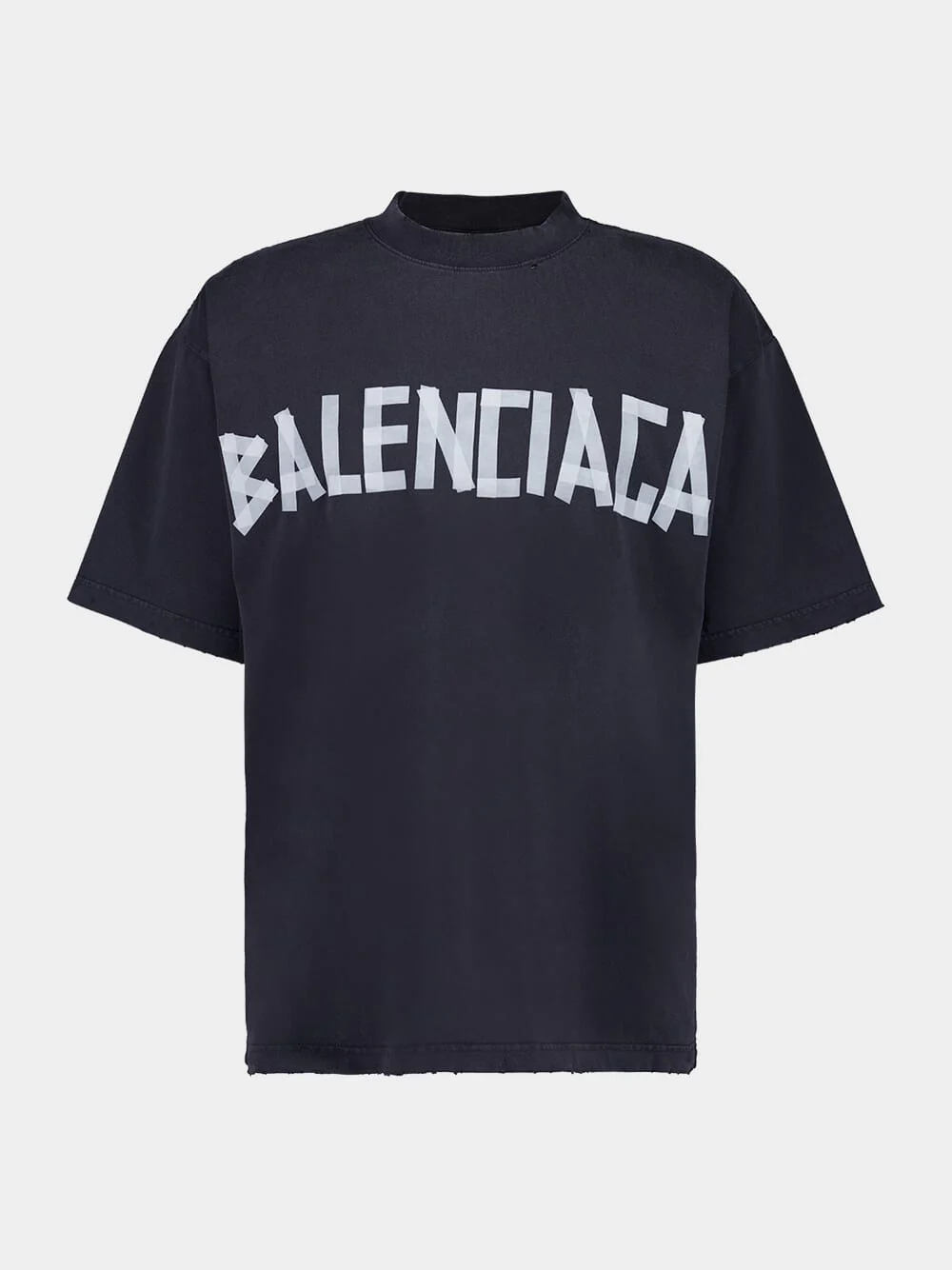 Black Tape Type T-Shirt Medium Fit Faded Washed