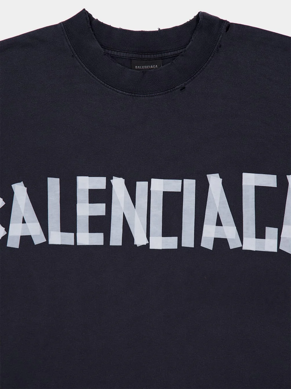 Black Tape Type T-Shirt Medium Fit Faded Washed - Image 3