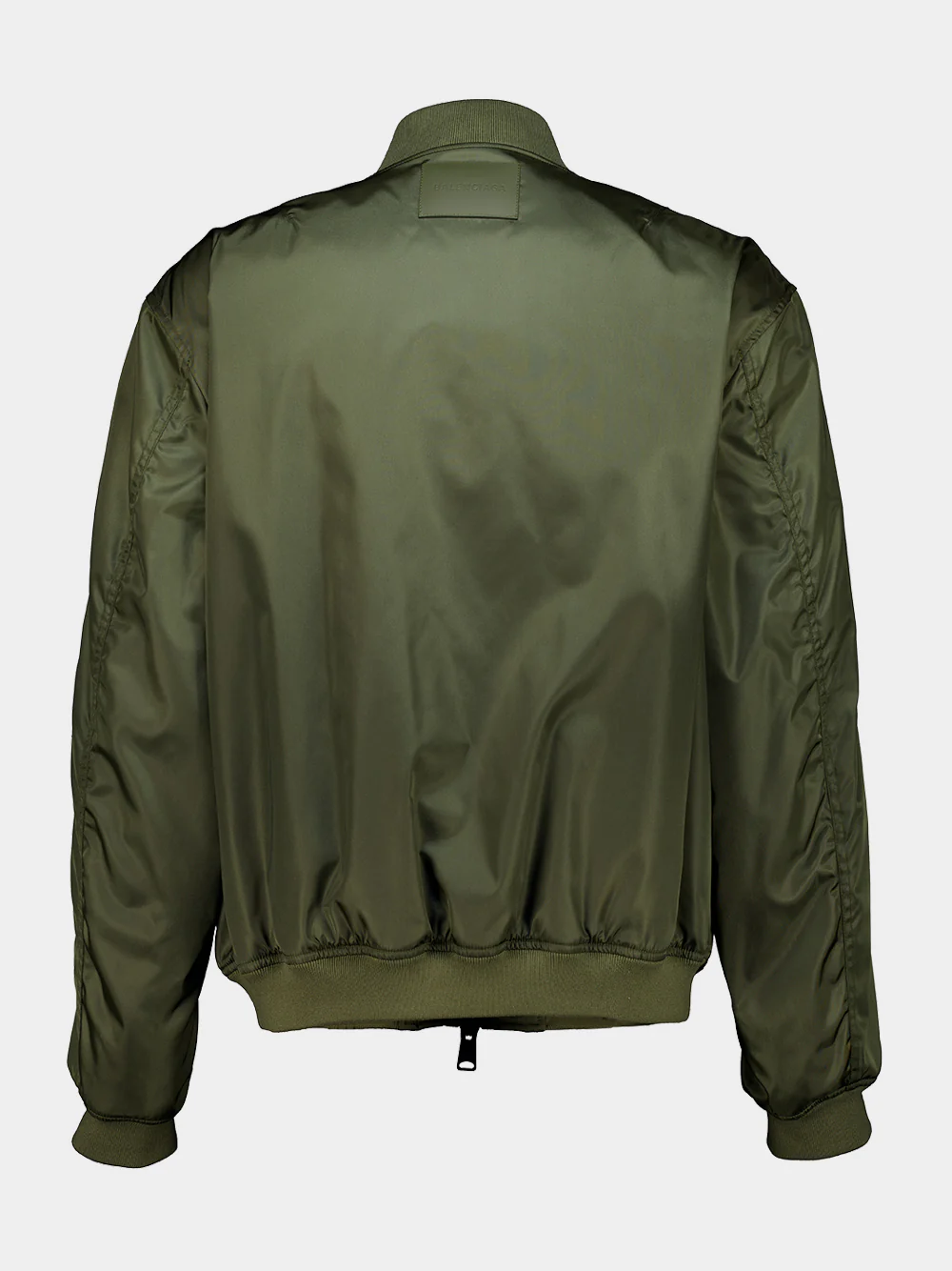 Khaki Polyamide Bomber Jacket - Image 2