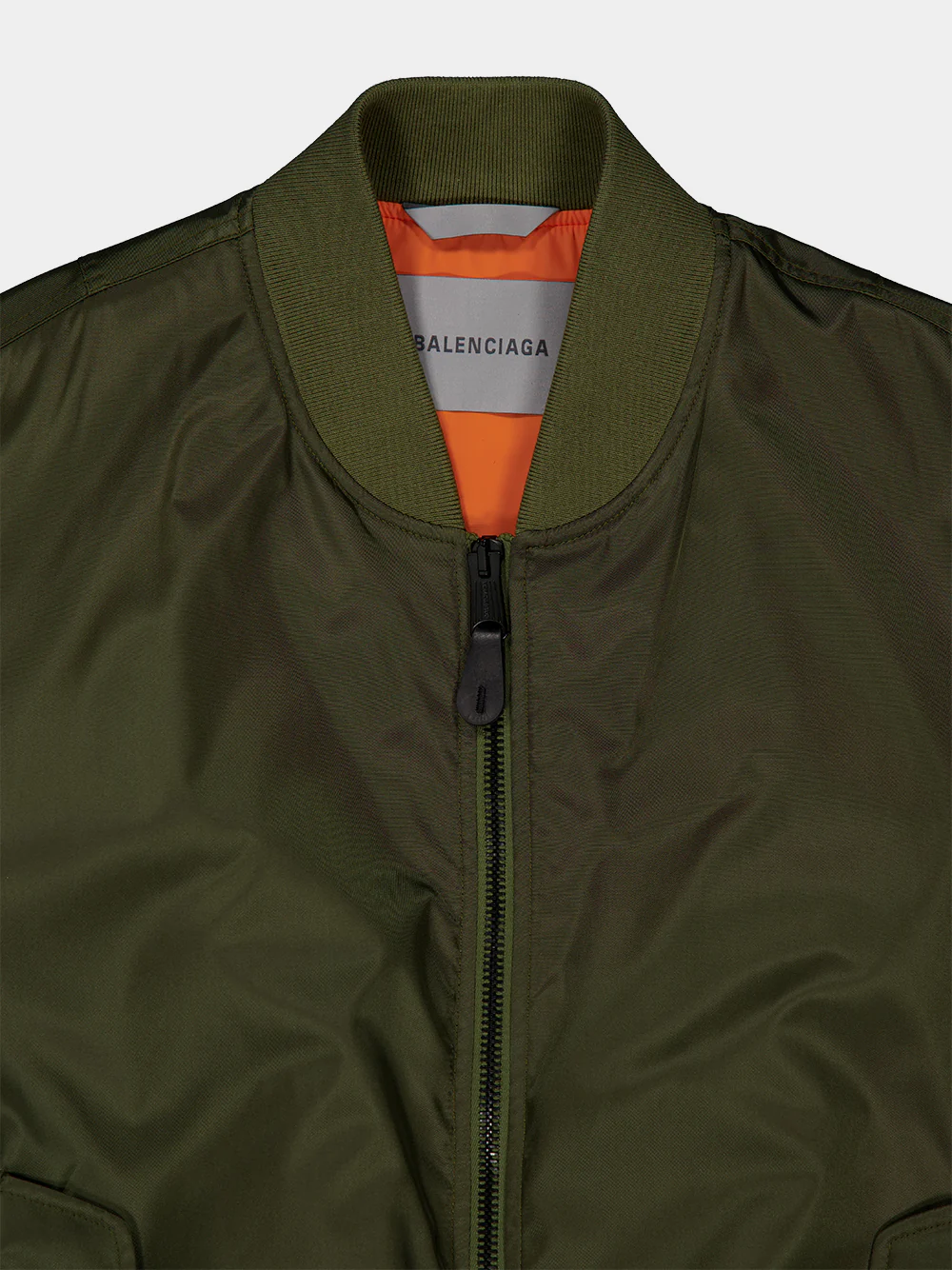 Khaki Polyamide Bomber Jacket - Image 3