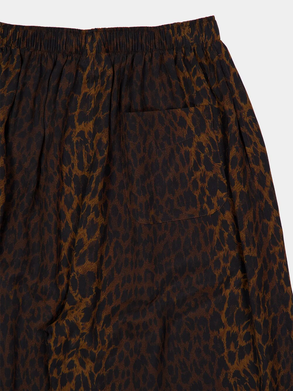 Brown Leopard Silk Pyjama Pants - Image 8