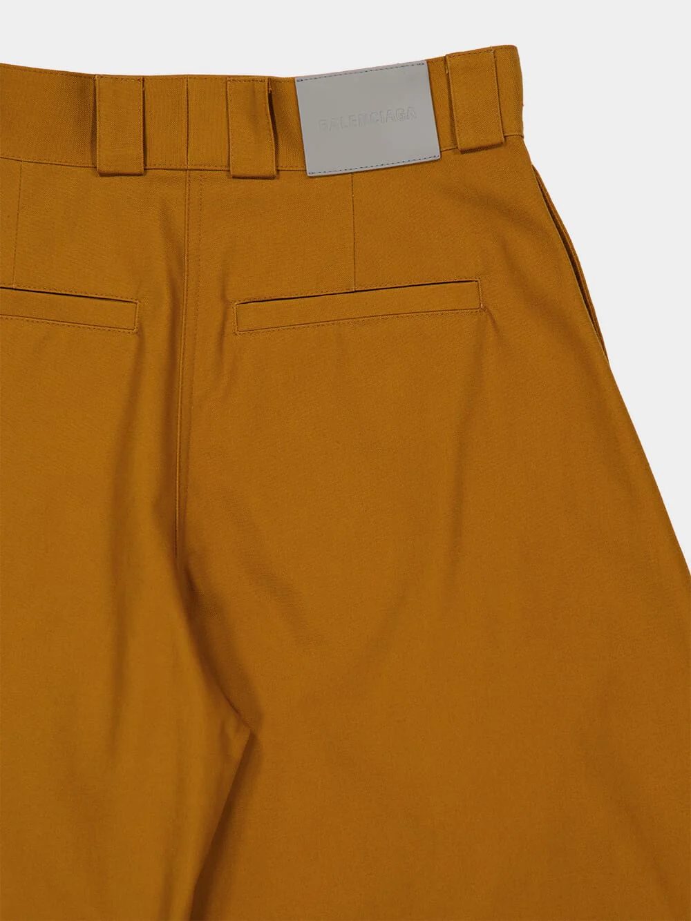 Camel Cotton Bermuda Wide-Leg Pants - Image 3