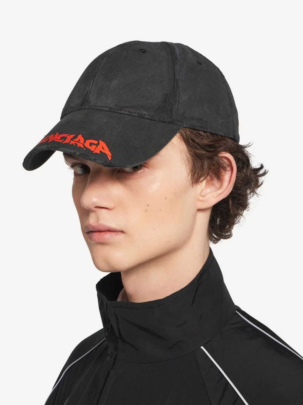 Black Logo Cotton Cap - Image 2