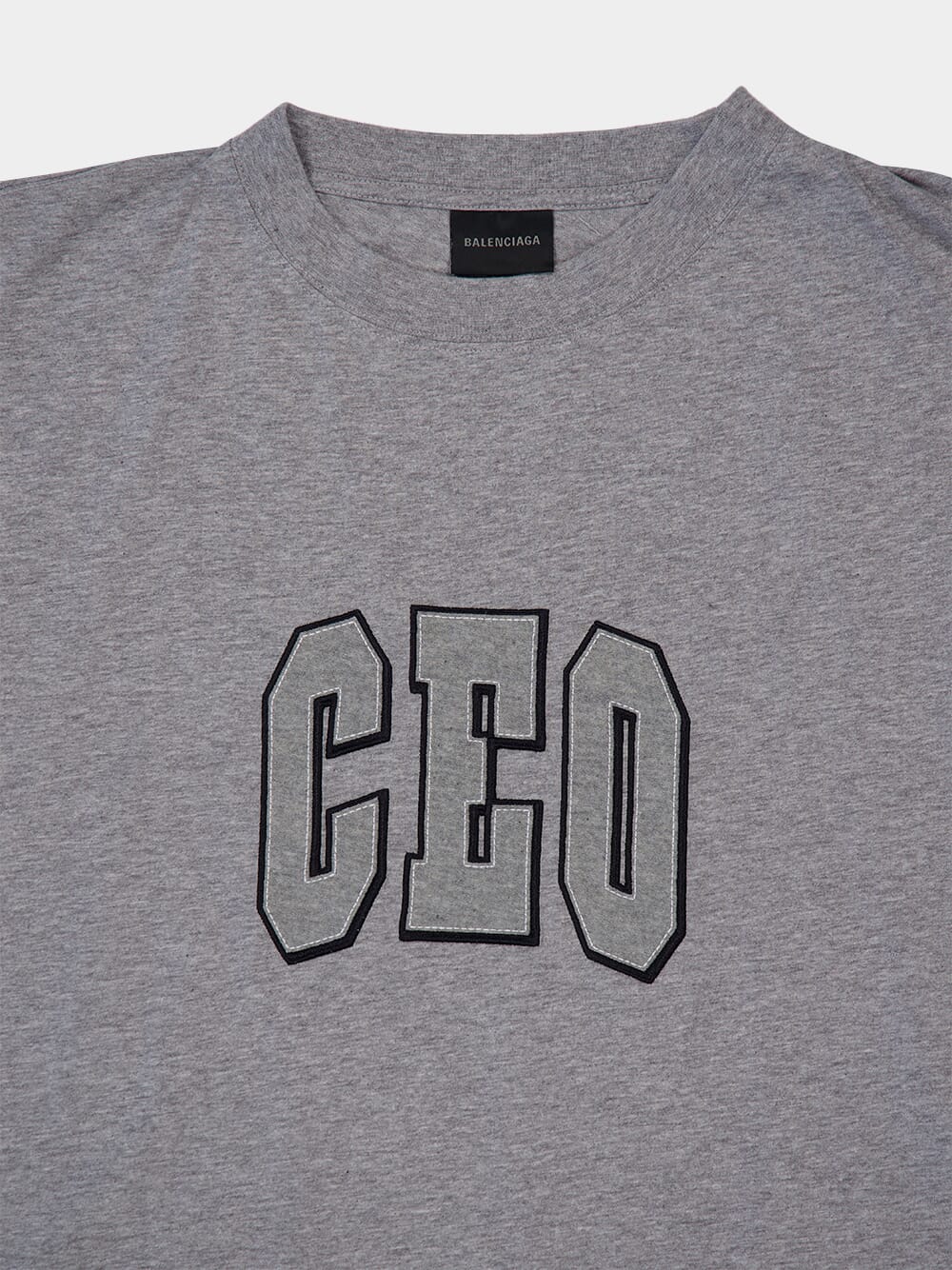 CEO Logo Boxy T-Shirt in Heather Grey - Image 5