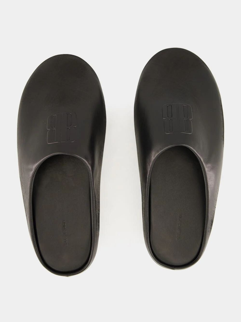 Château Flat Mule in Black Calfskin - Image 4