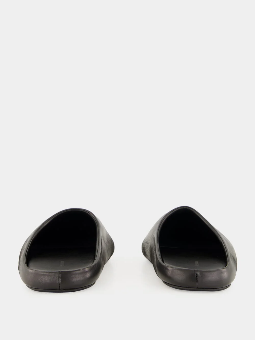 Château Flat Mule in Black Calfskin - Image 5