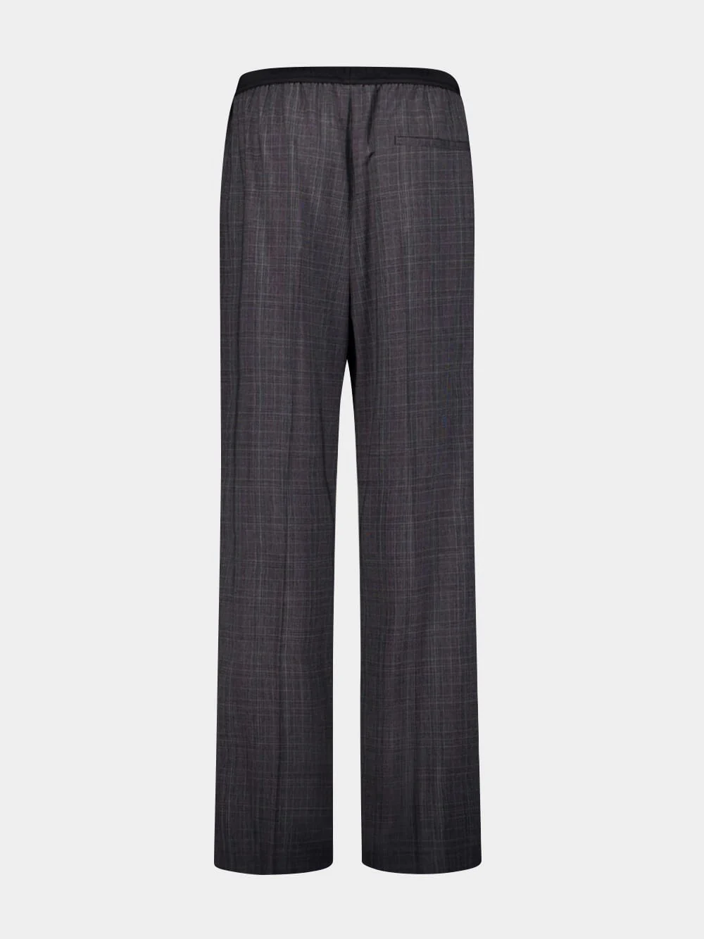 Checked Straight Leg Trousers - Image 2