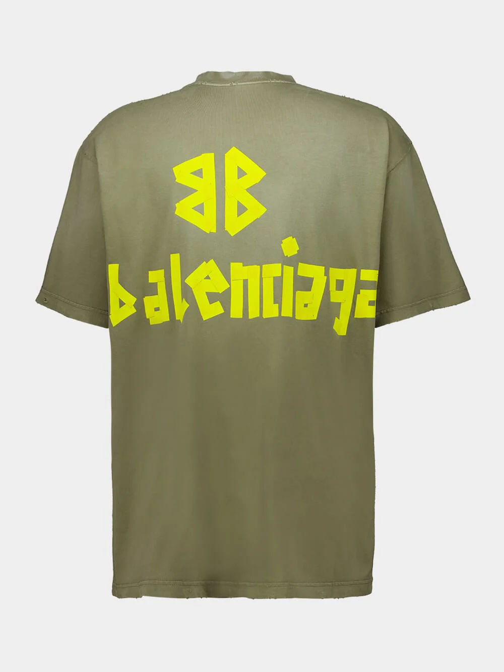 Army Green Tape Logo T-Shirt - Image 2