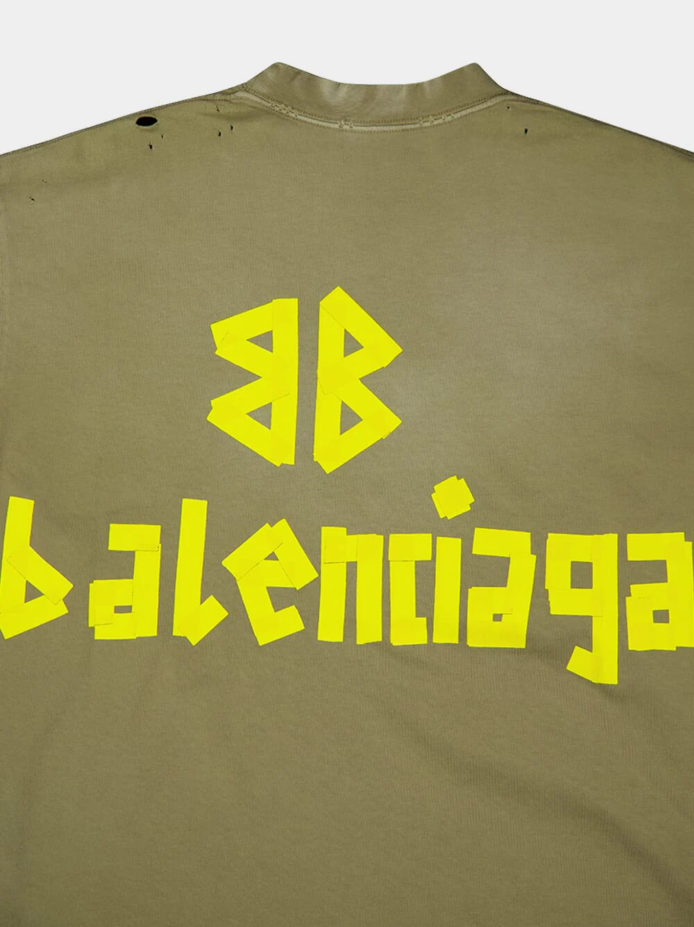 Army Green Tape Logo T-Shirt - Image 4