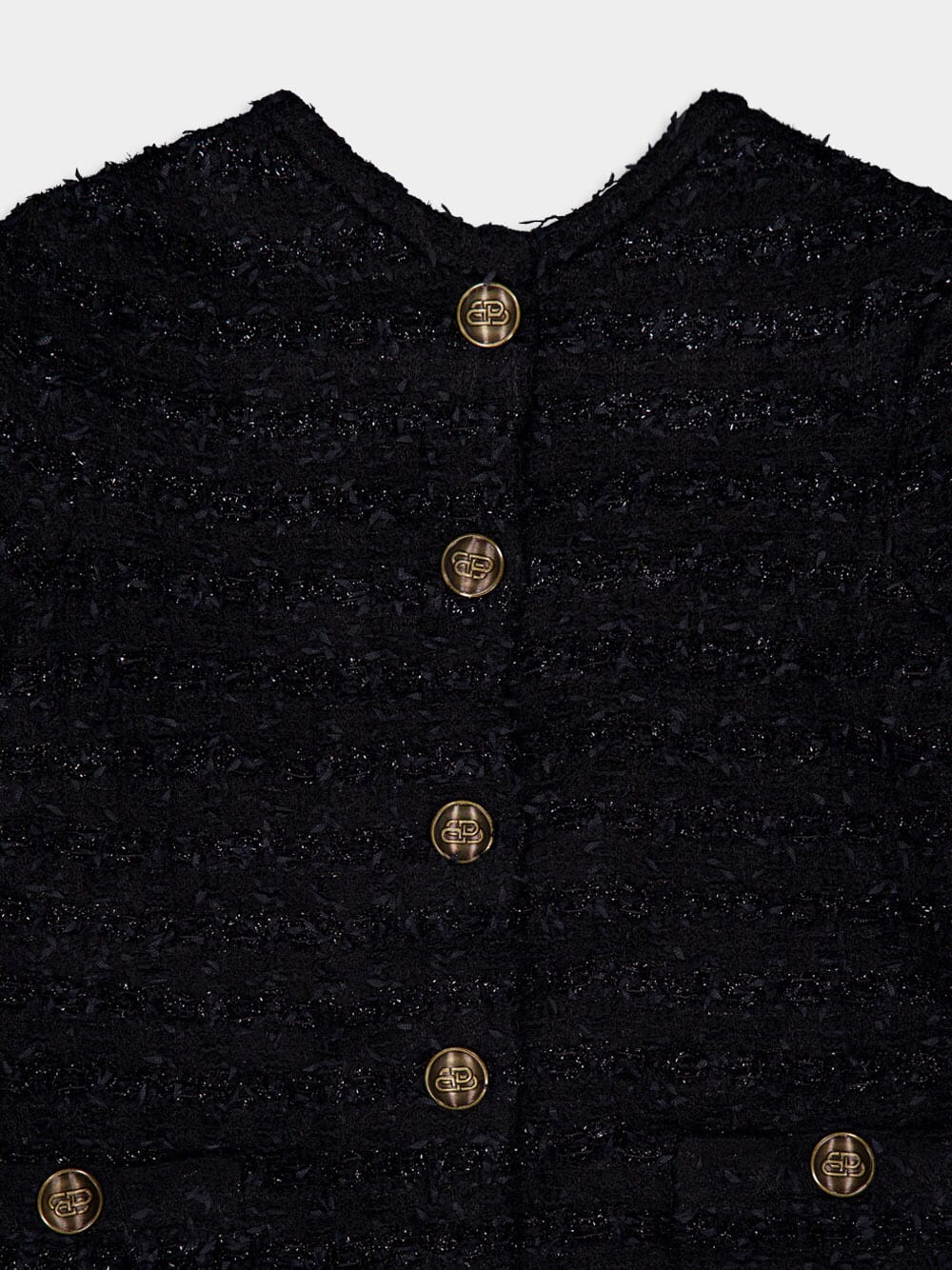 Back-to-Front Tweed Top - Image 3