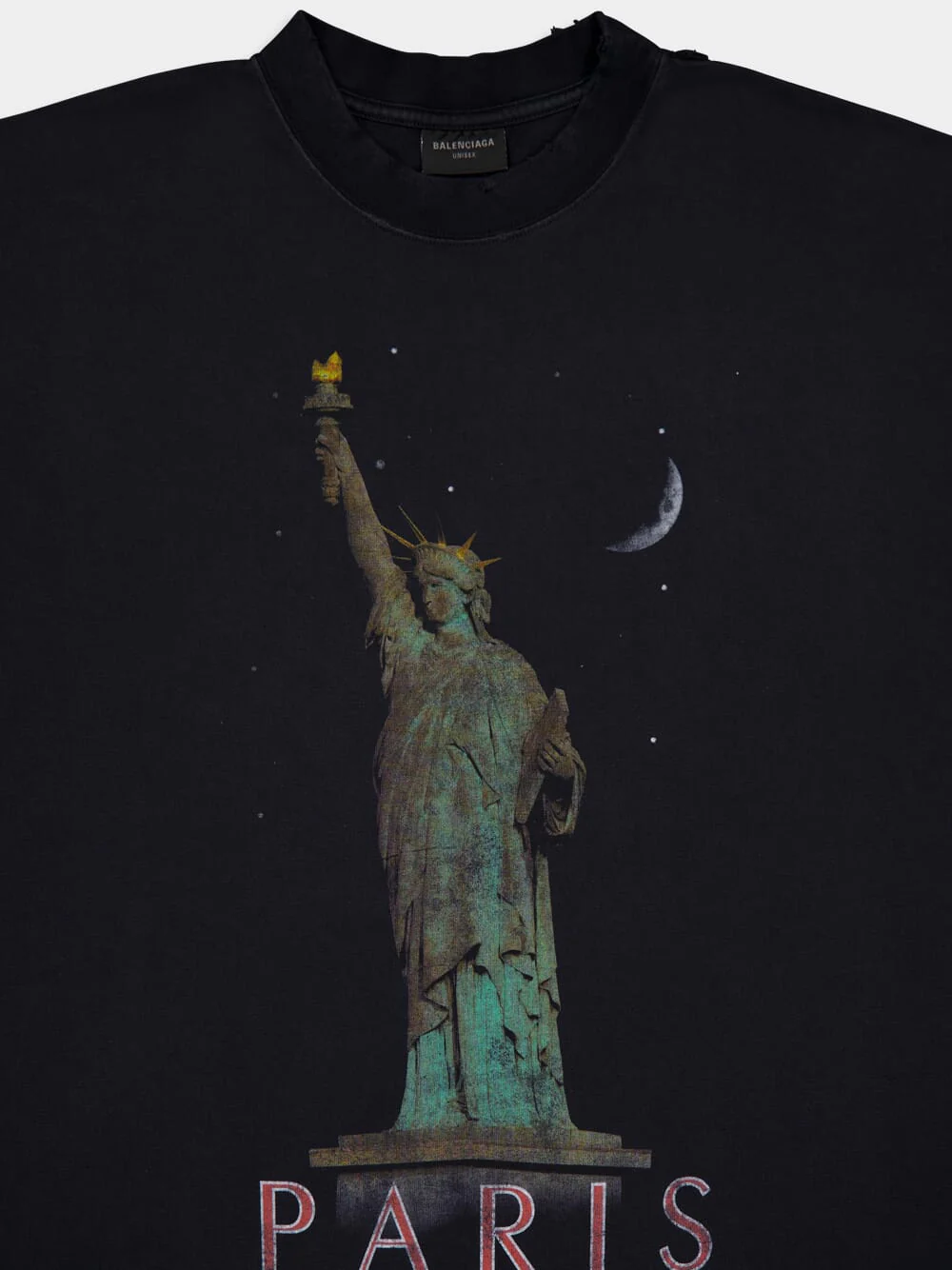 Black Paris Liberty T-Shirt - Image 5