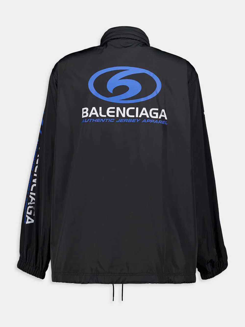 Black Short Windbreaker Jacket - Image 2