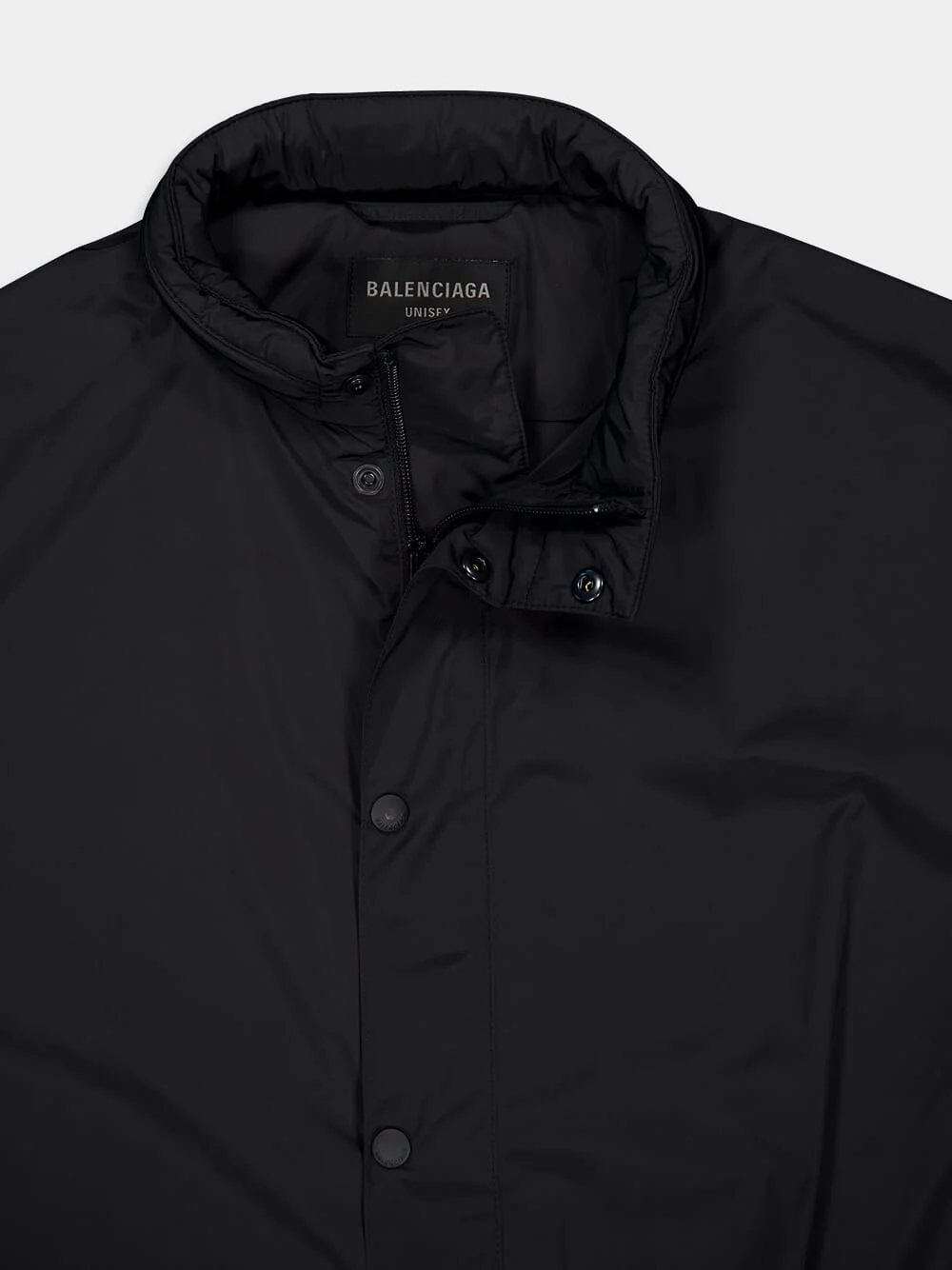 Black Short Windbreaker Jacket - Image 3