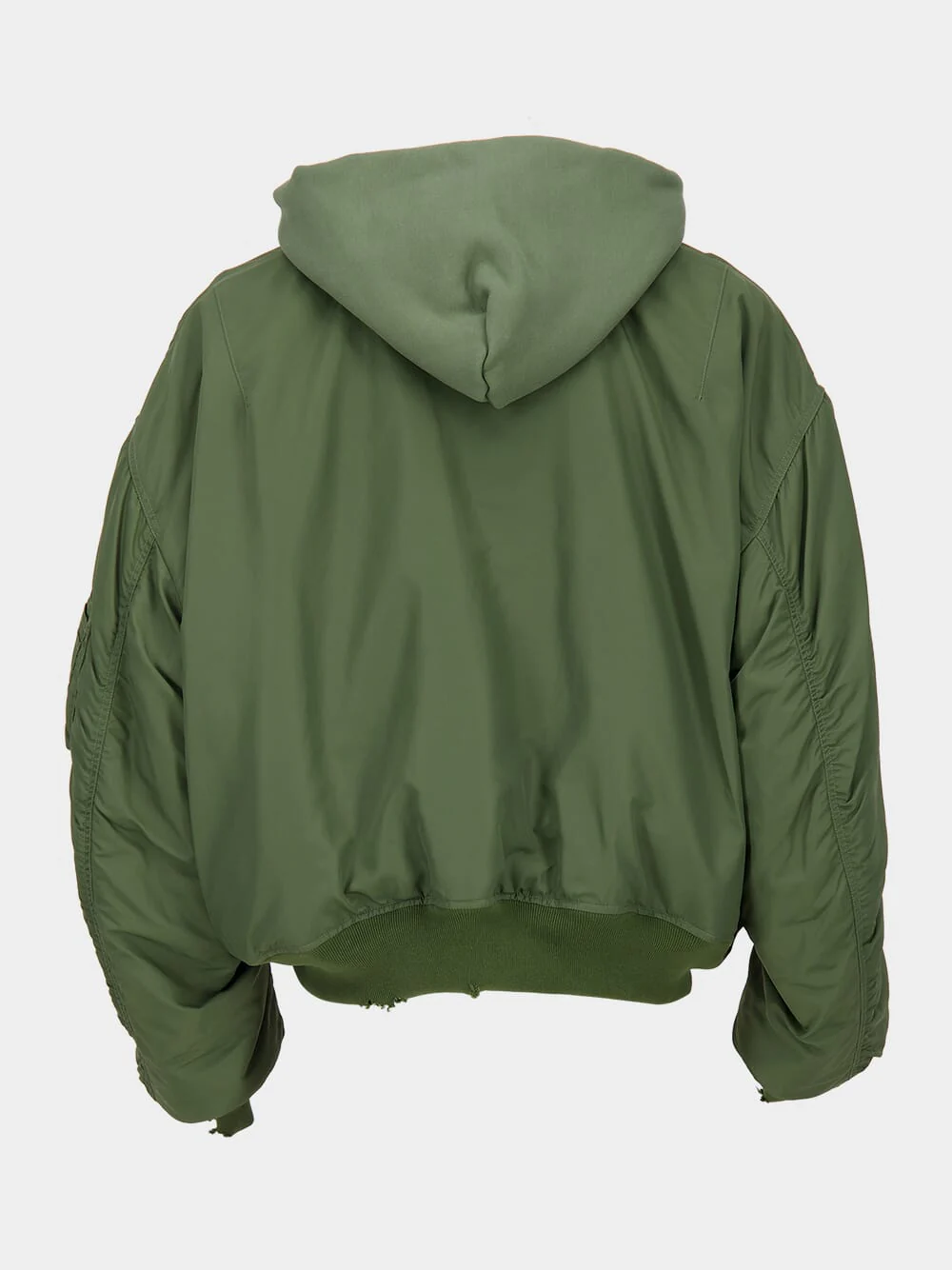 Dark Green Bomber Jacket - Image 3