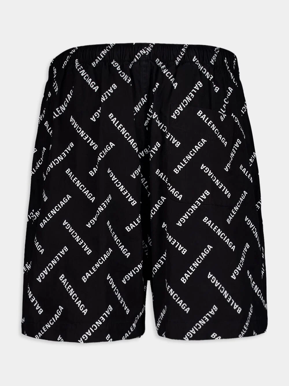 Diagonal Logo Print Shorts - Image 2