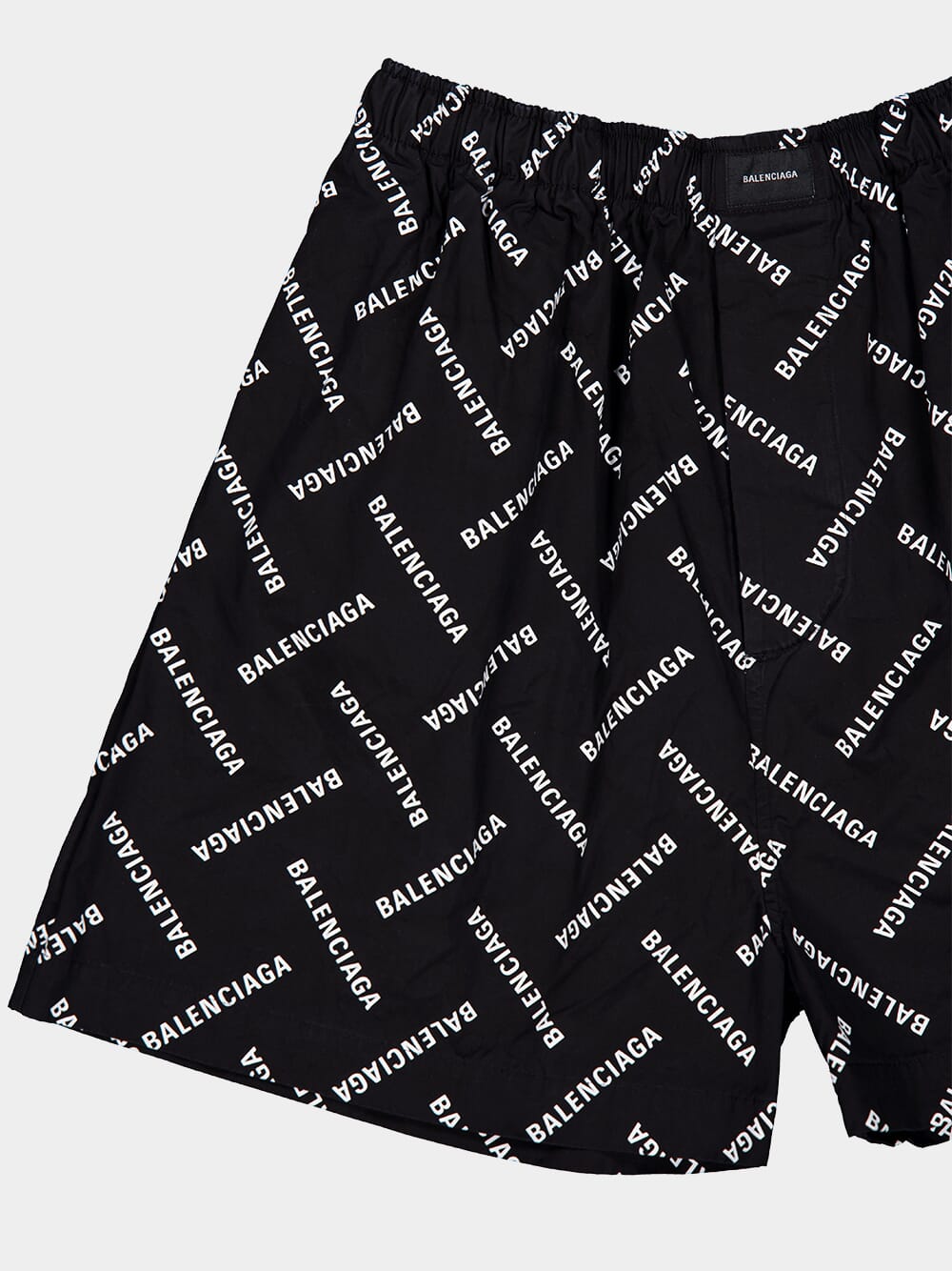 Diagonal Logo Print Shorts - Image 3
