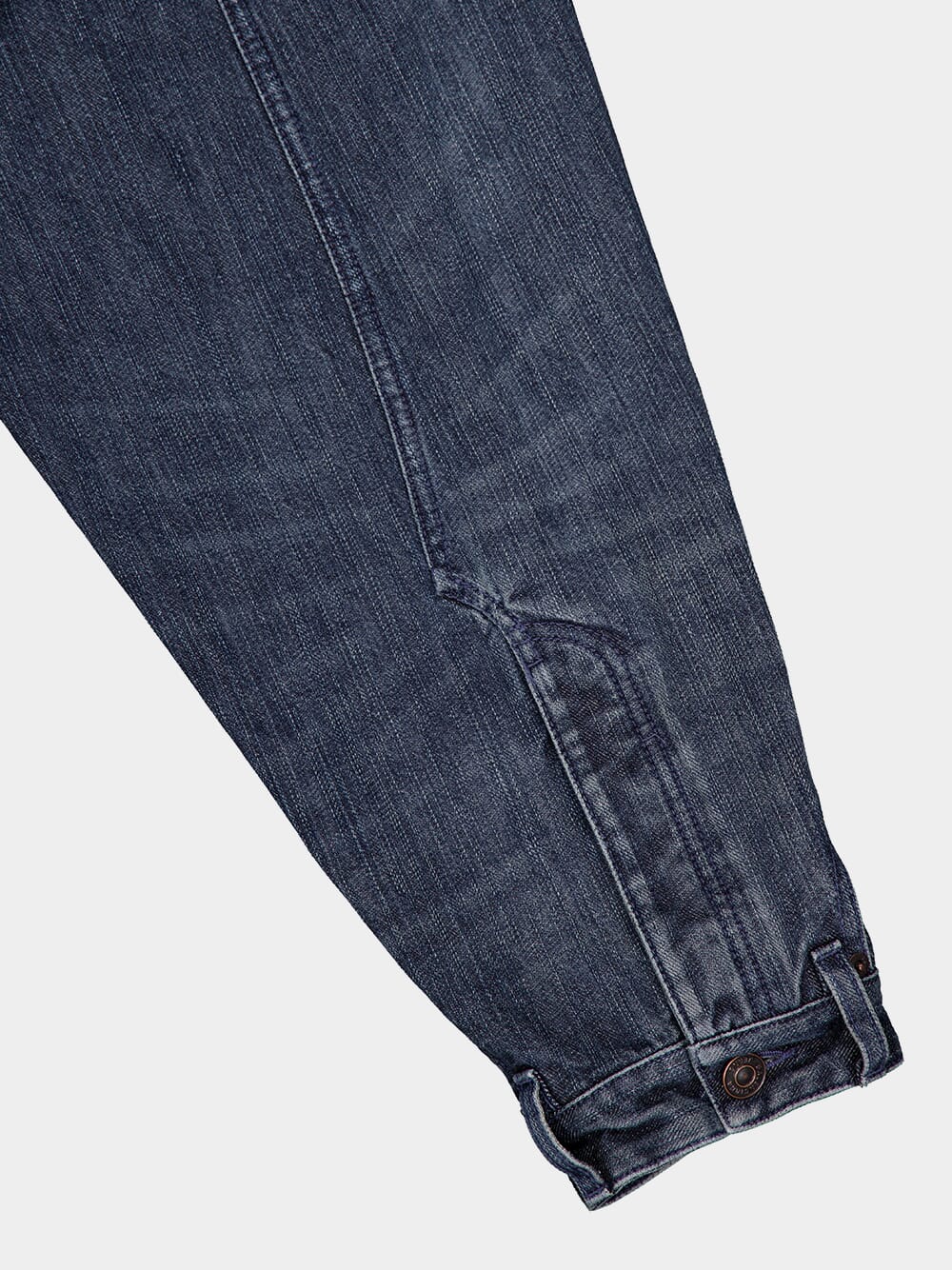 Italian Indigo Ring Denim Deconstructed Jacket - Image 6