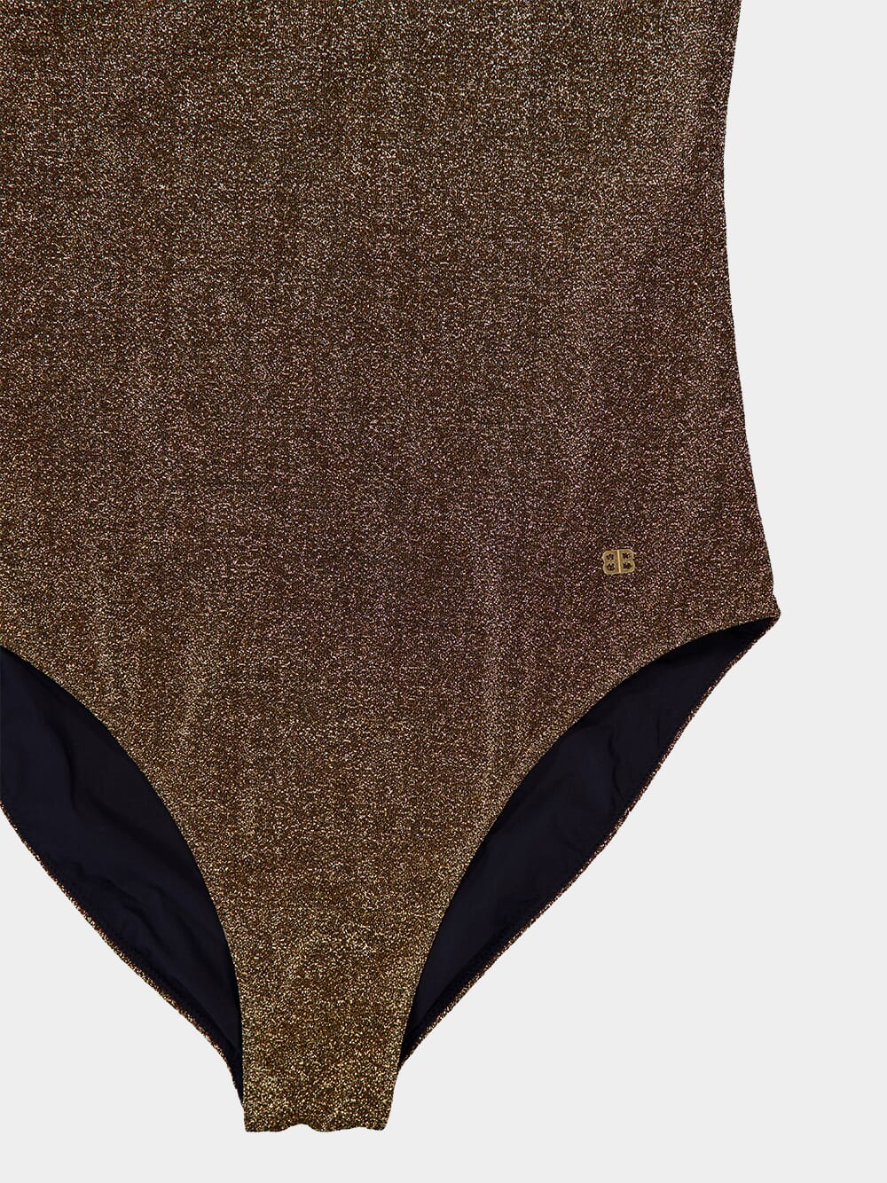 Lurex One-Shoulder Swimsuit - Image 4