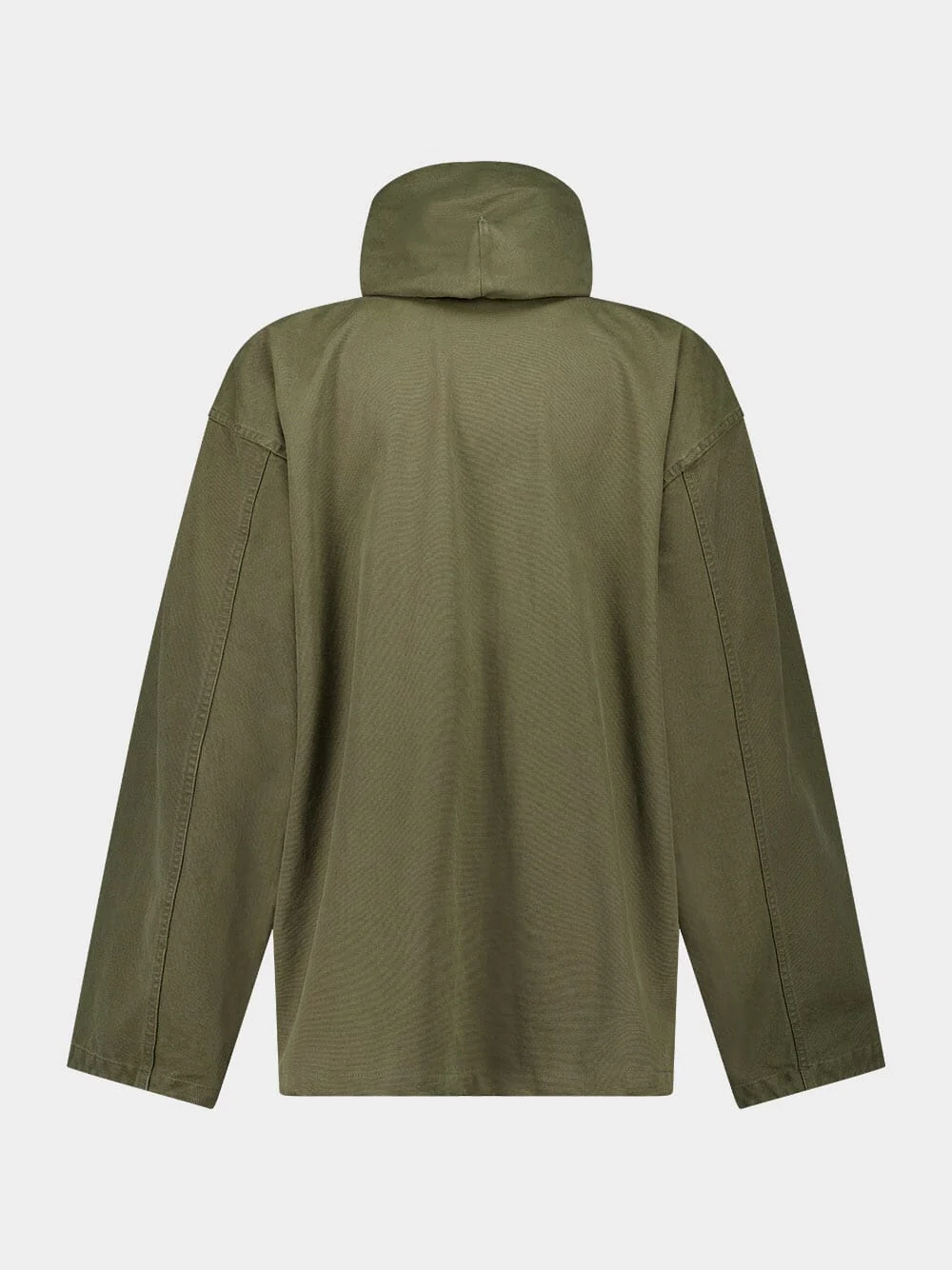 Olive Green Hooded Zip-Up Jacket - Image 3
