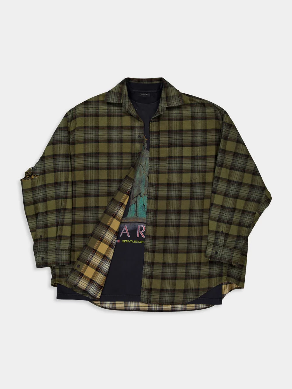 Paris Liberty Layered Oversized Shirt - Image 5