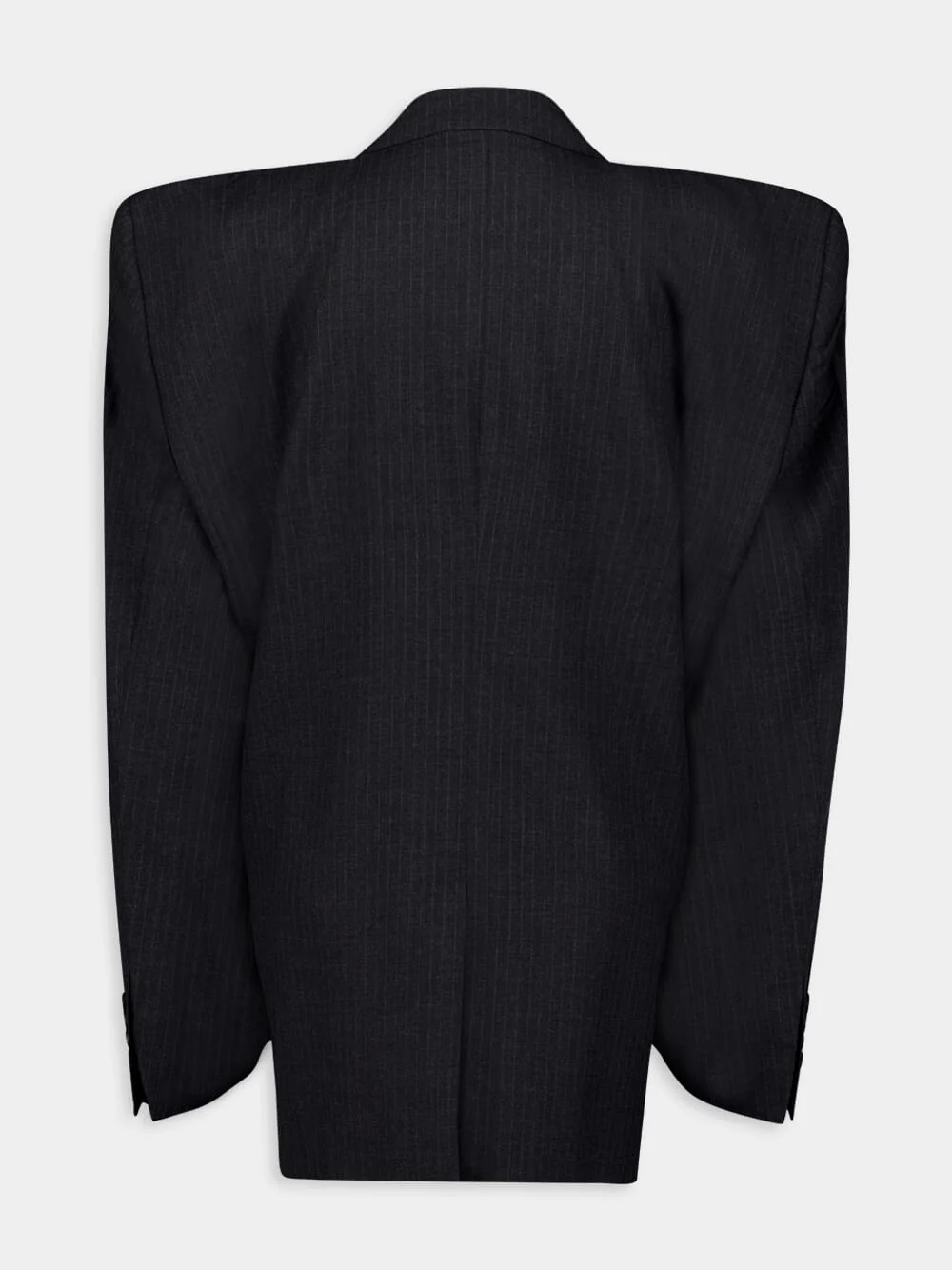 Pinstripe Wool Blazer - Image 2