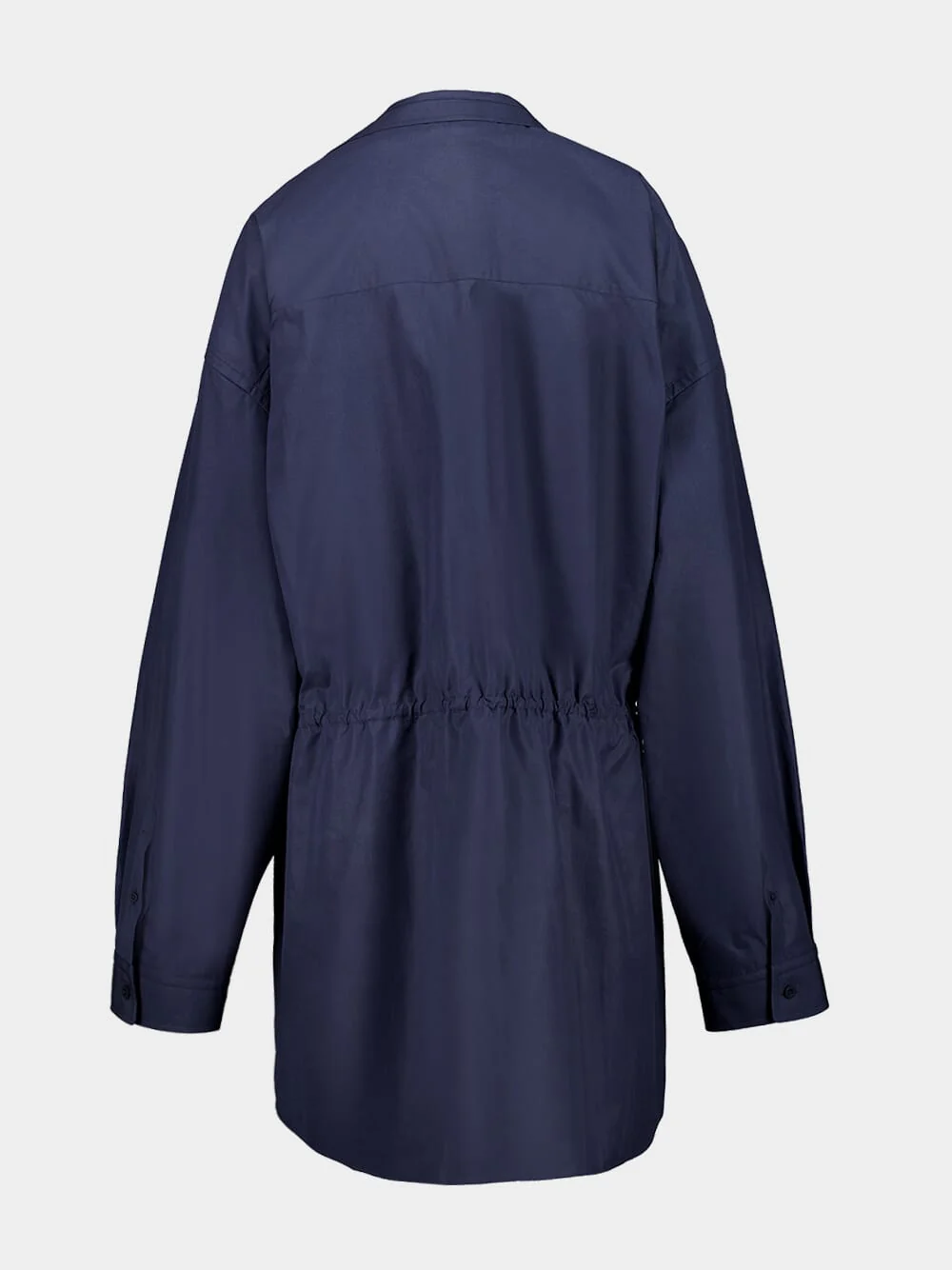 Shirt Mini Dress in Faded Blue - Image 3