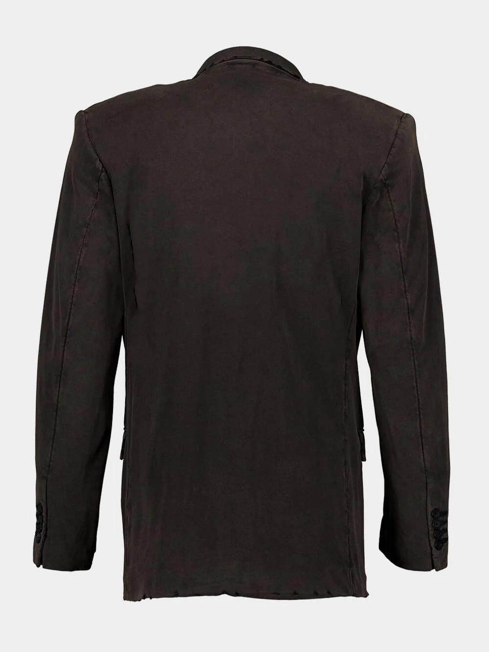 Slim Worn-Out Double-Breasted Jacket - Image 2