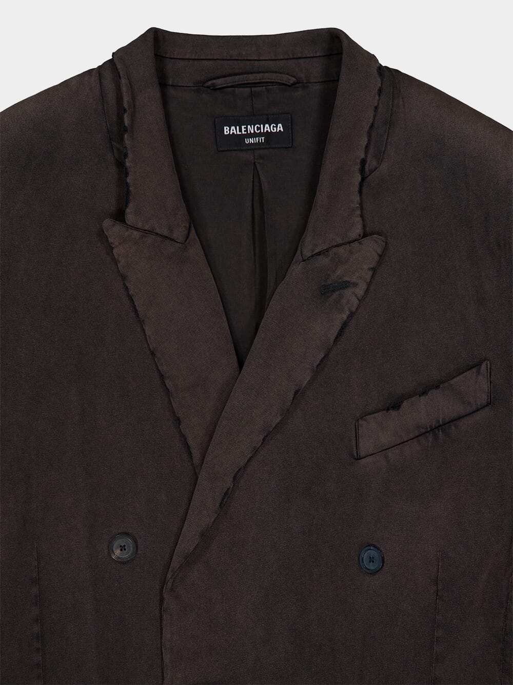 Slim Worn-Out Double-Breasted Jacket - Image 3
