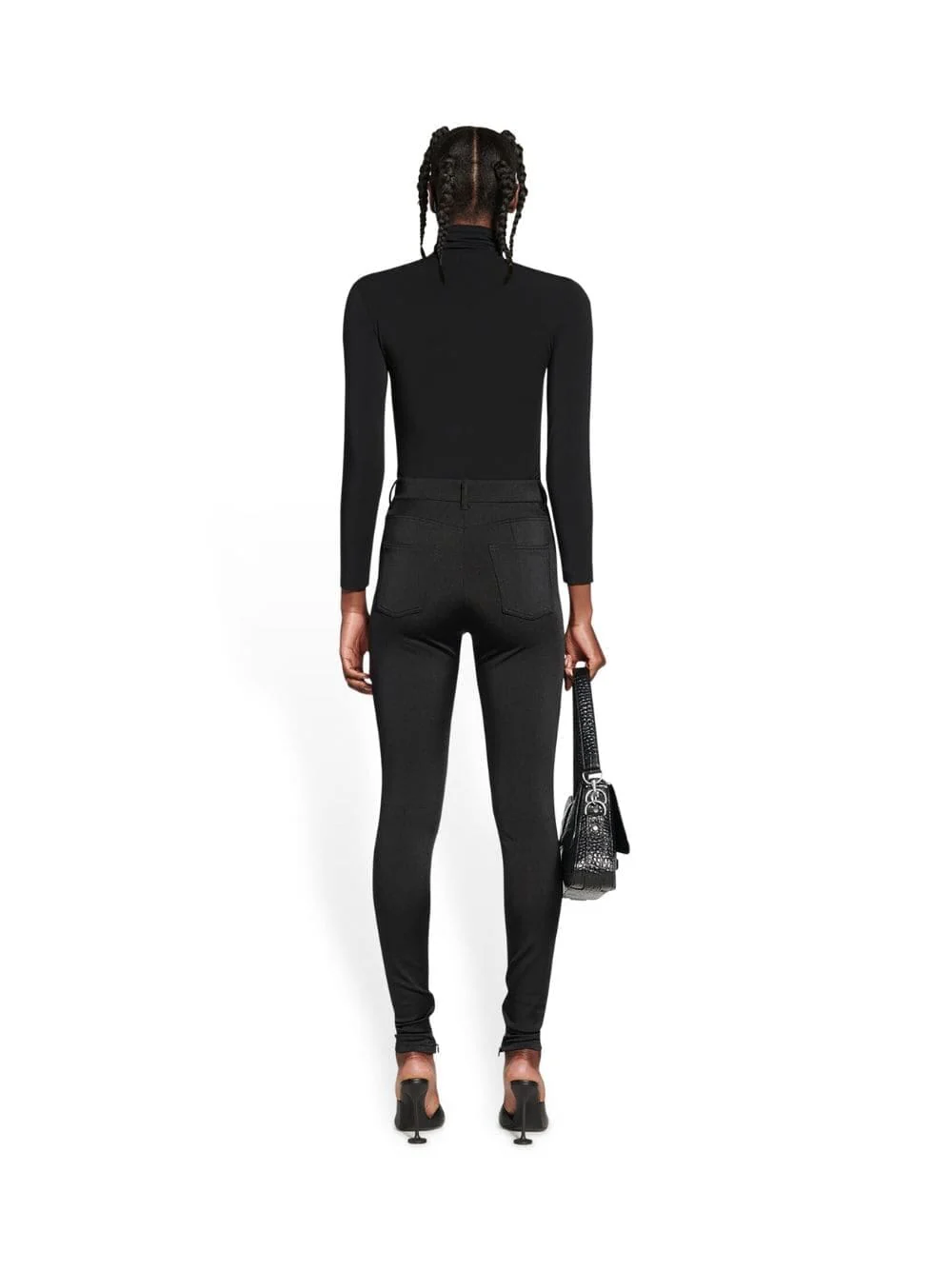Stretch Black Leggings - Image 4