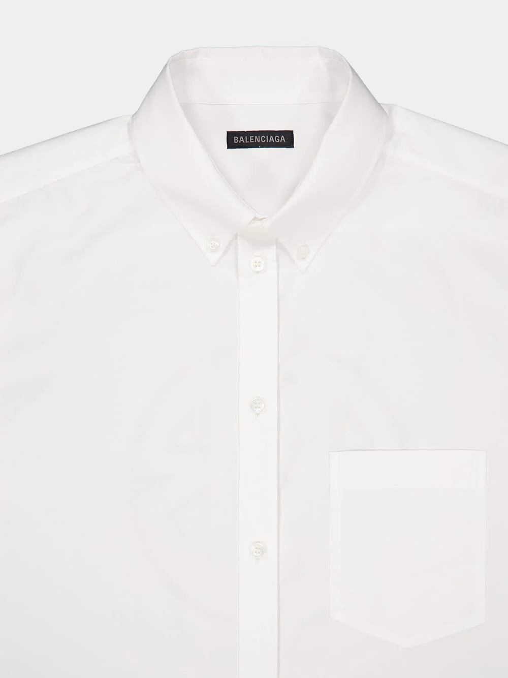 White Metal BB Stencil-Print Cotton Shirt - Image 3