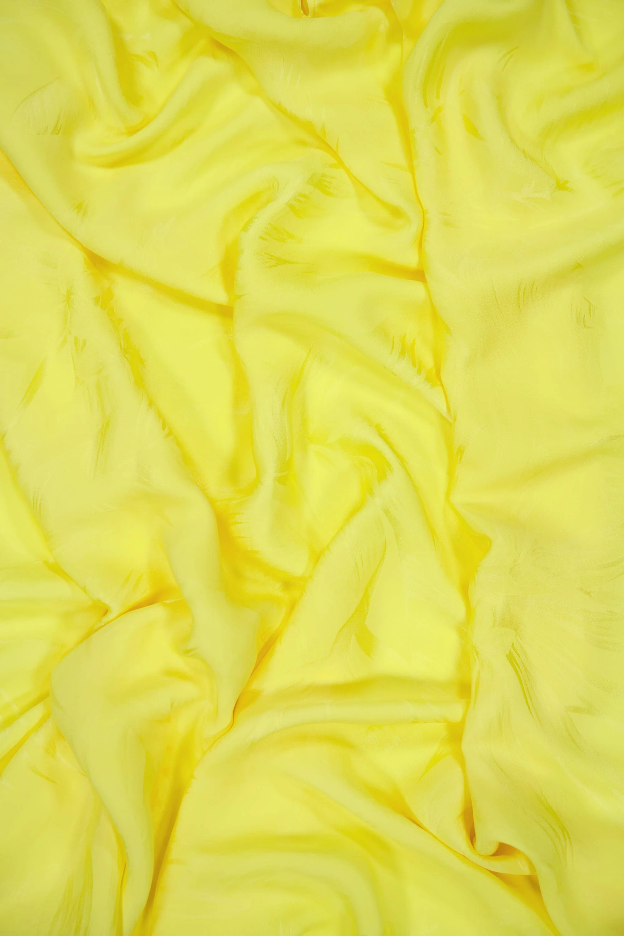 Yellow Silk Midi Dress - Image 4