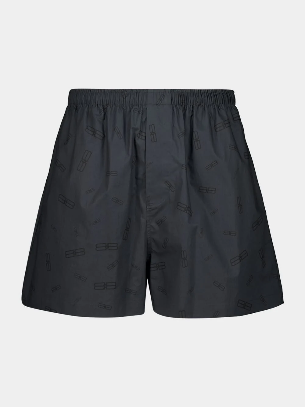 Dark Grey Cotton Pyjama Shorts