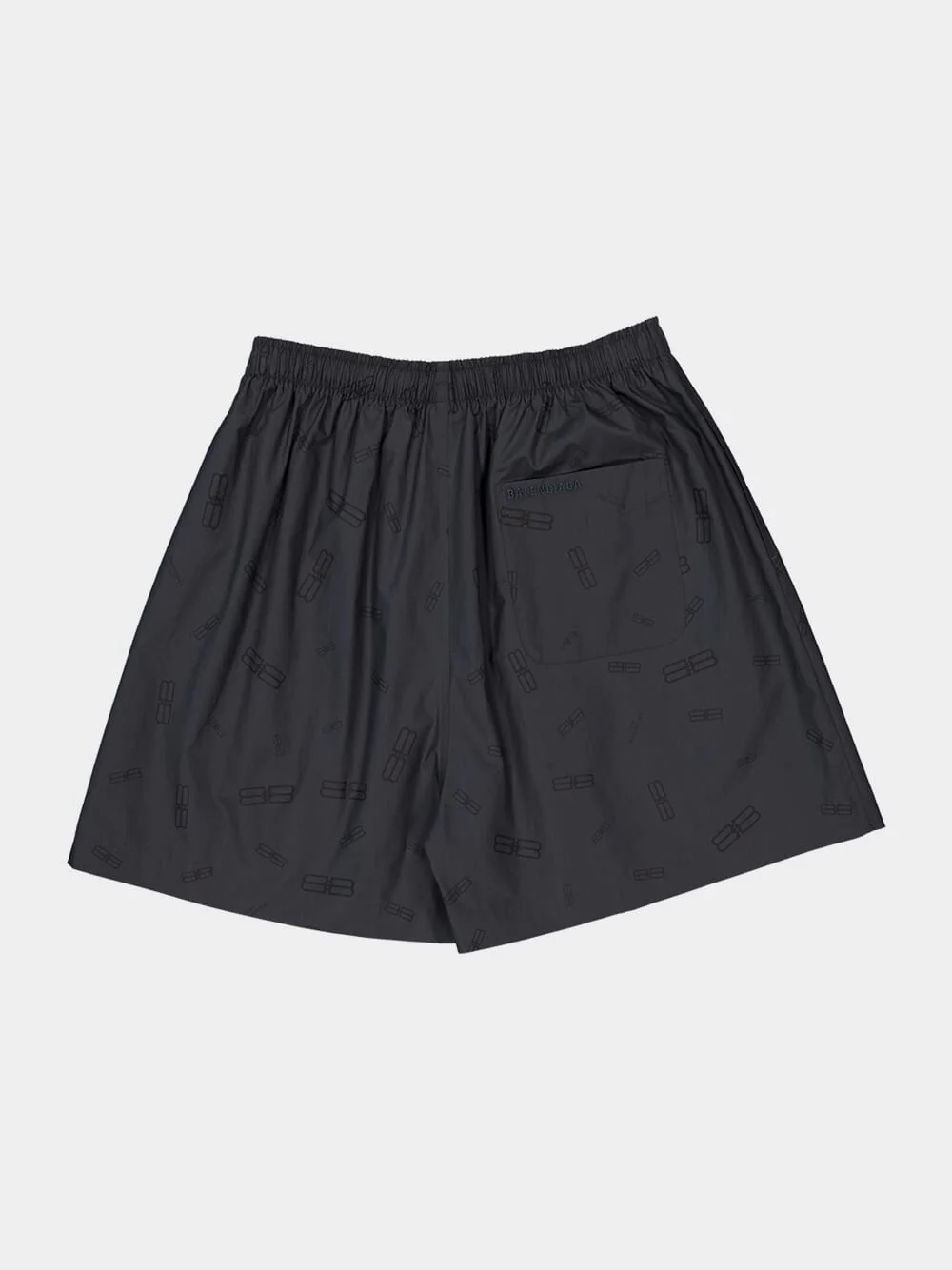 Dark Grey Cotton Pyjama Shorts - Image 6