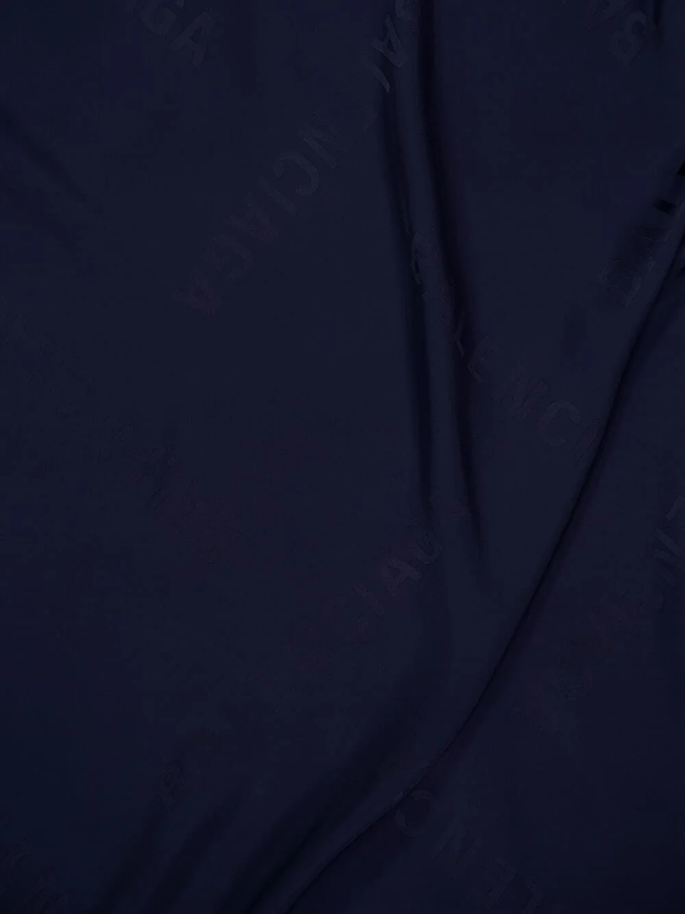 Dark Navy Fluid Jacquard Shirt - Image 4
