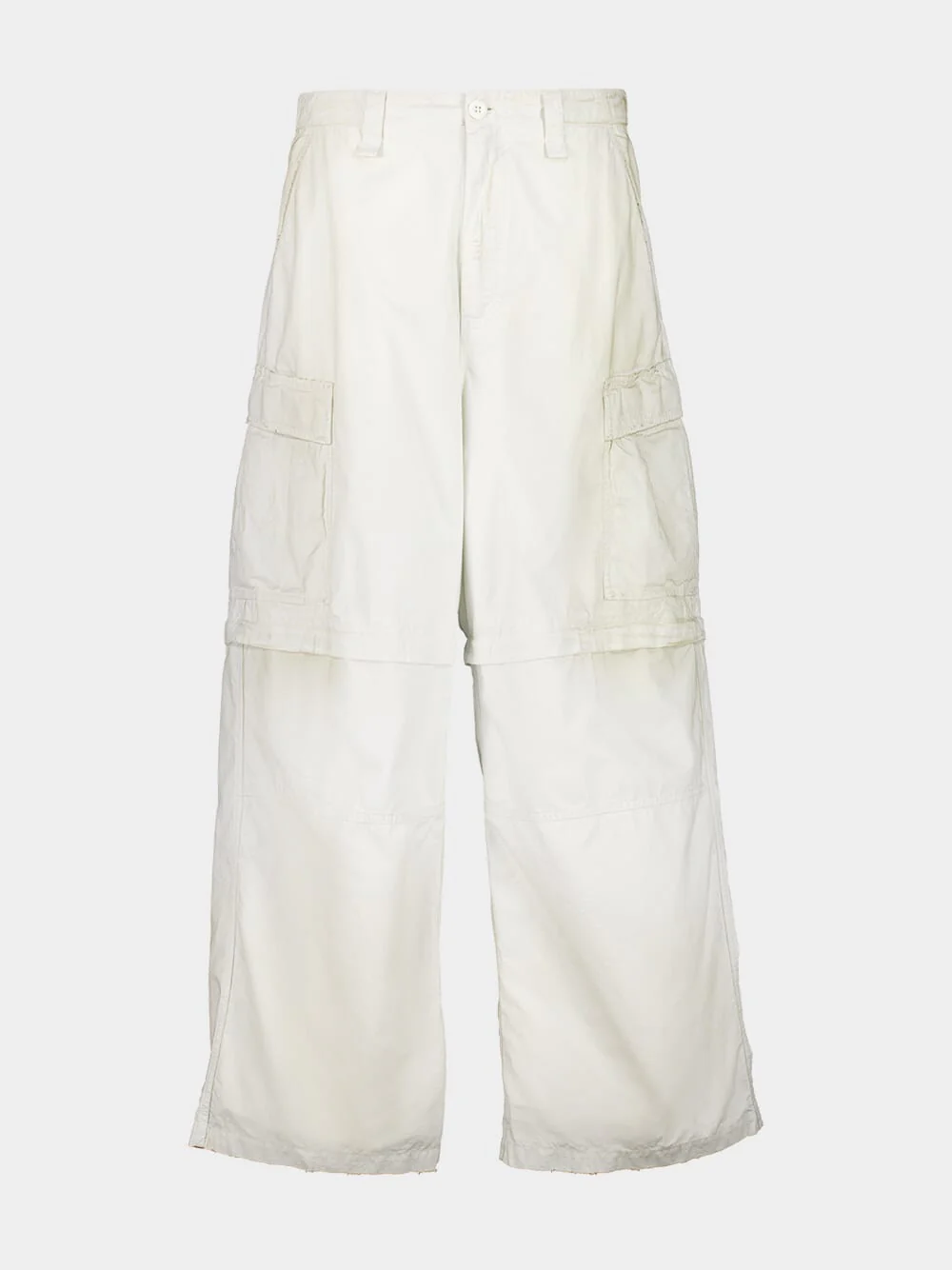 Dirty White Large Cargo Pants
