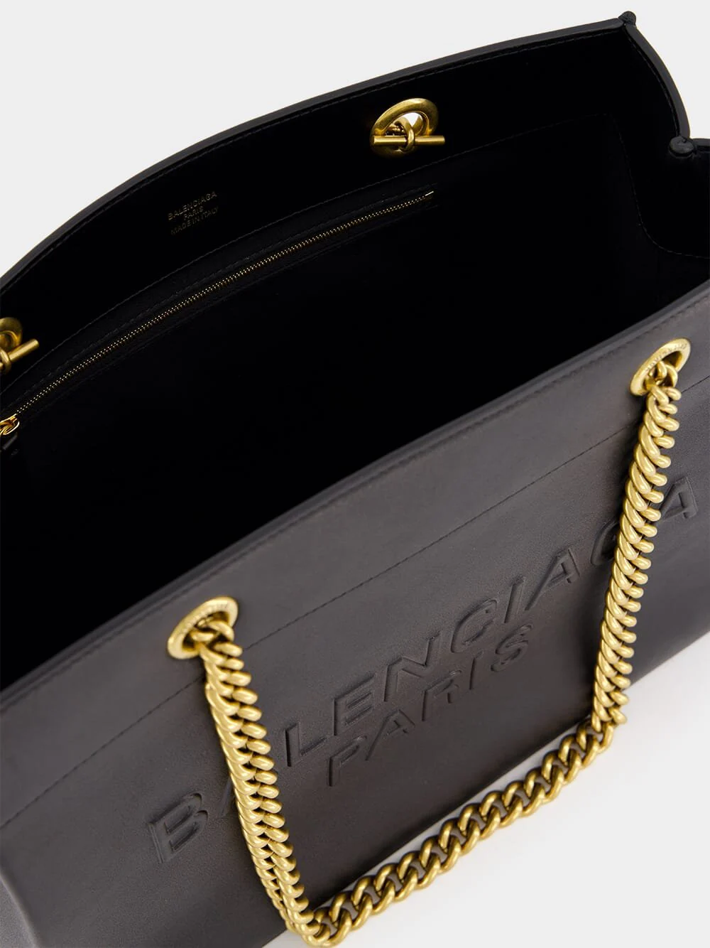 Duty Free Embossed Leather Tote Bag - Image 5