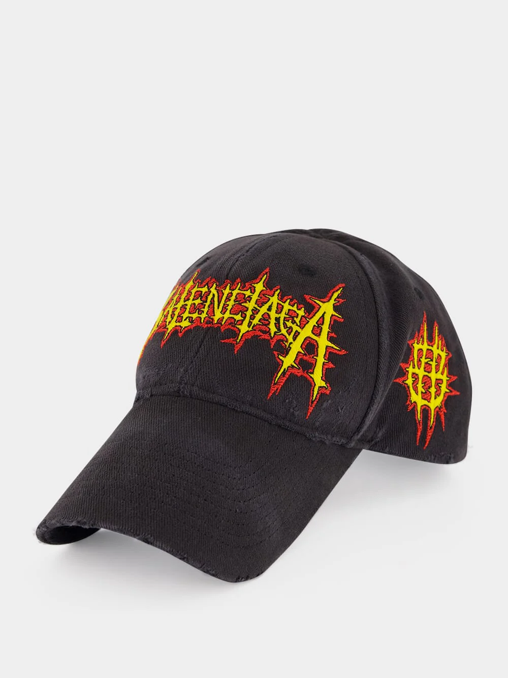 Faded Black Sacré Cœur Embroidered Cap