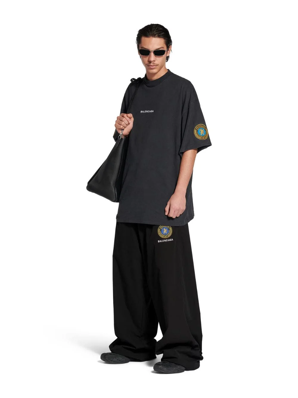Faded Black Uniform Merch Oversized T-Shirt - Image 2