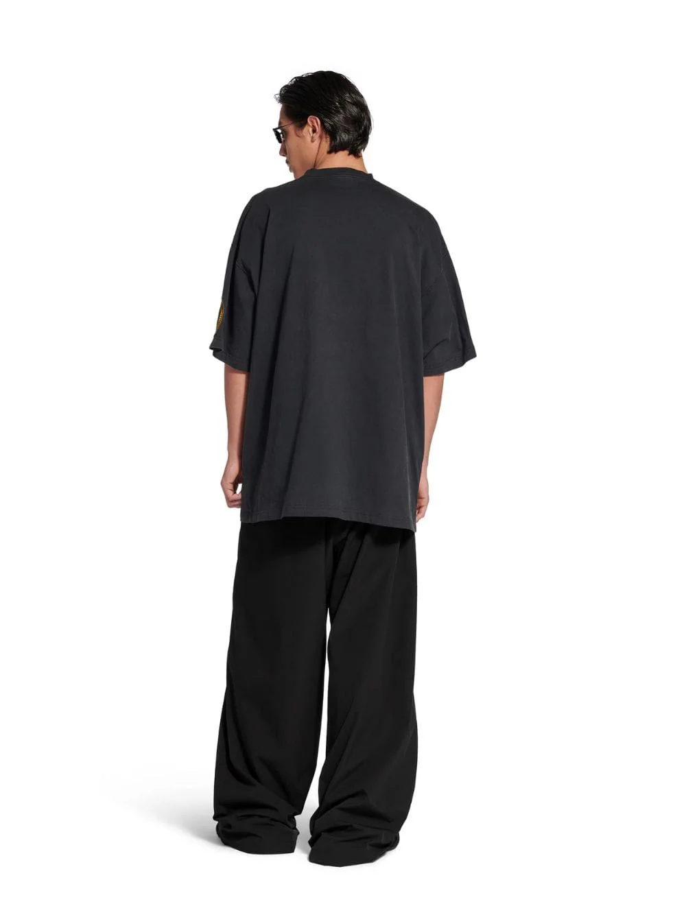 Faded Black Uniform Merch Oversized T-Shirt - Image 4