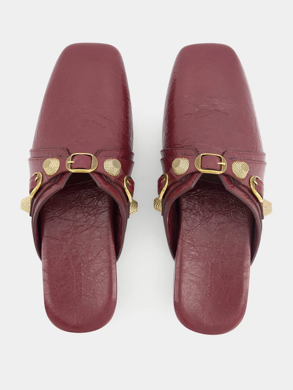 Flat Leather Mules - Image 4