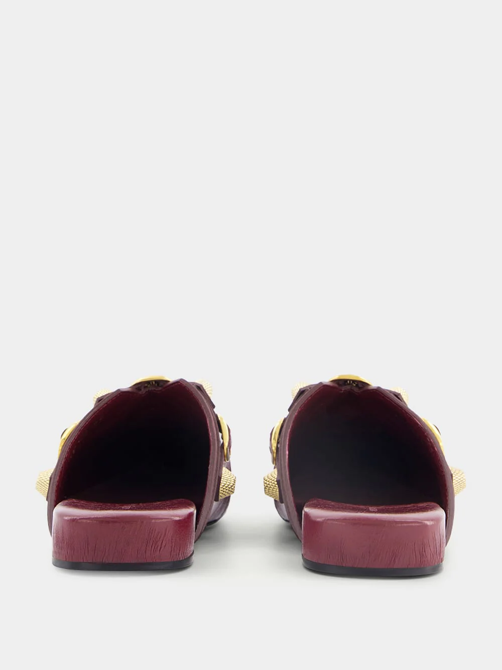 Flat Leather Mules - Image 5